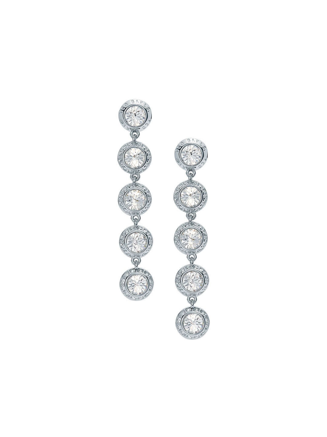 

Ted Baker Sorella Solitaire Silver-Plated Sparkle Crystal Drop Earrings