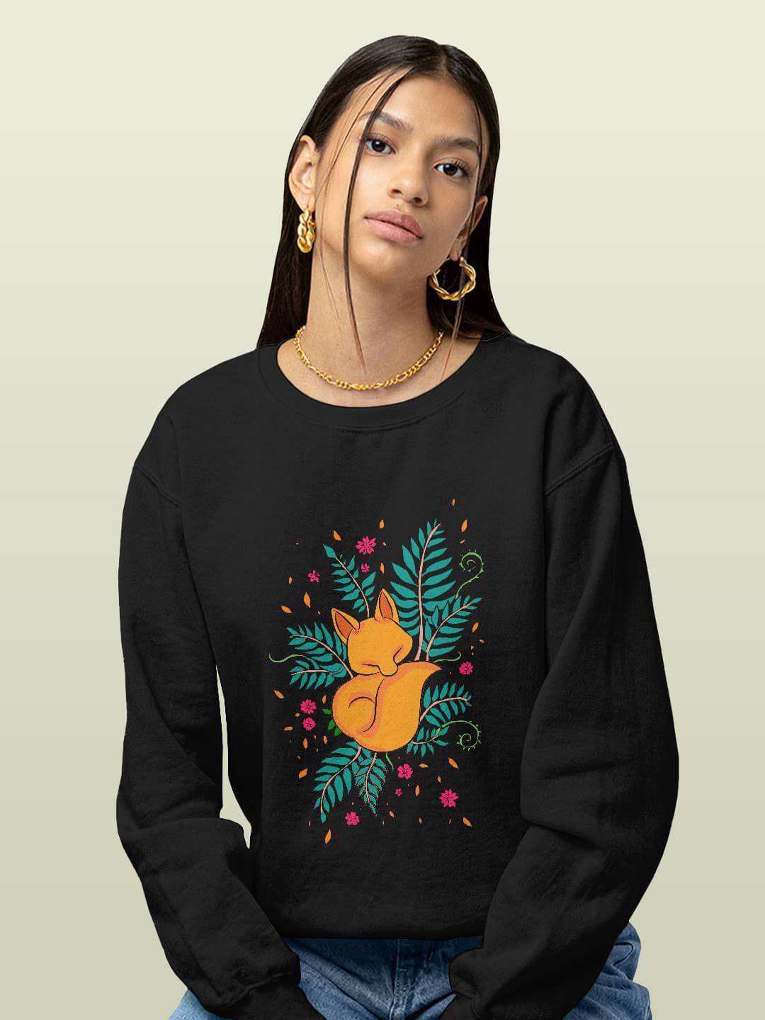 

macmerise Men Printed Sweatshirt, Black