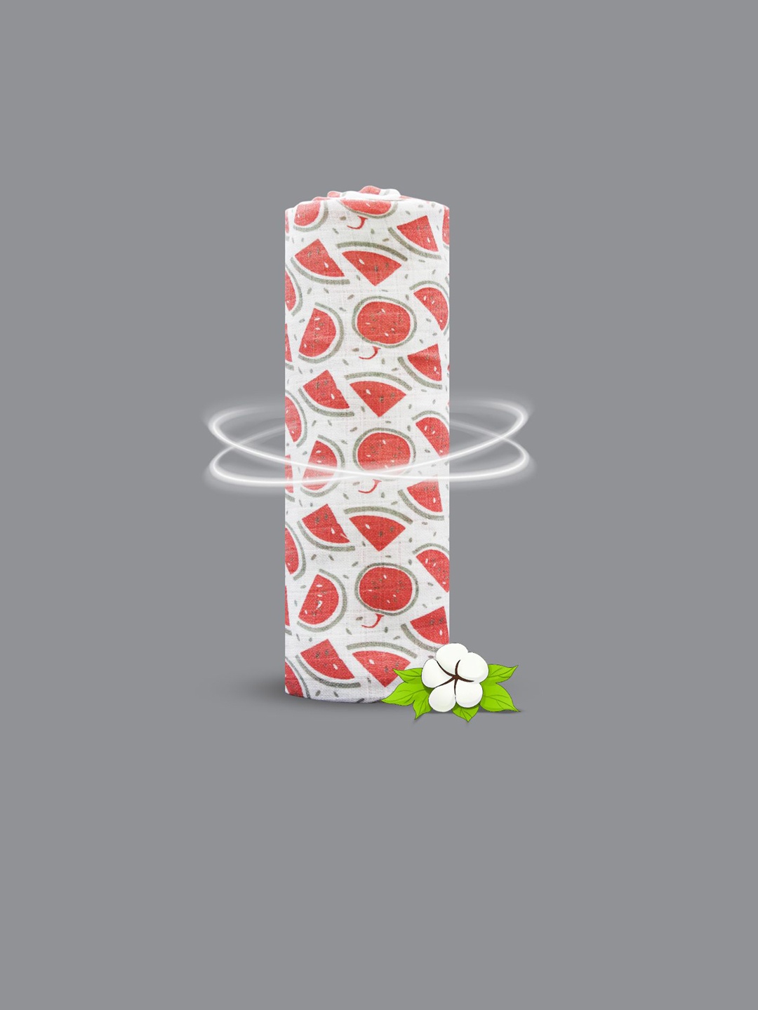 

Born Babies Kids Printed Anti- Slip Cotton Baby Swaddle Wrapper, Red