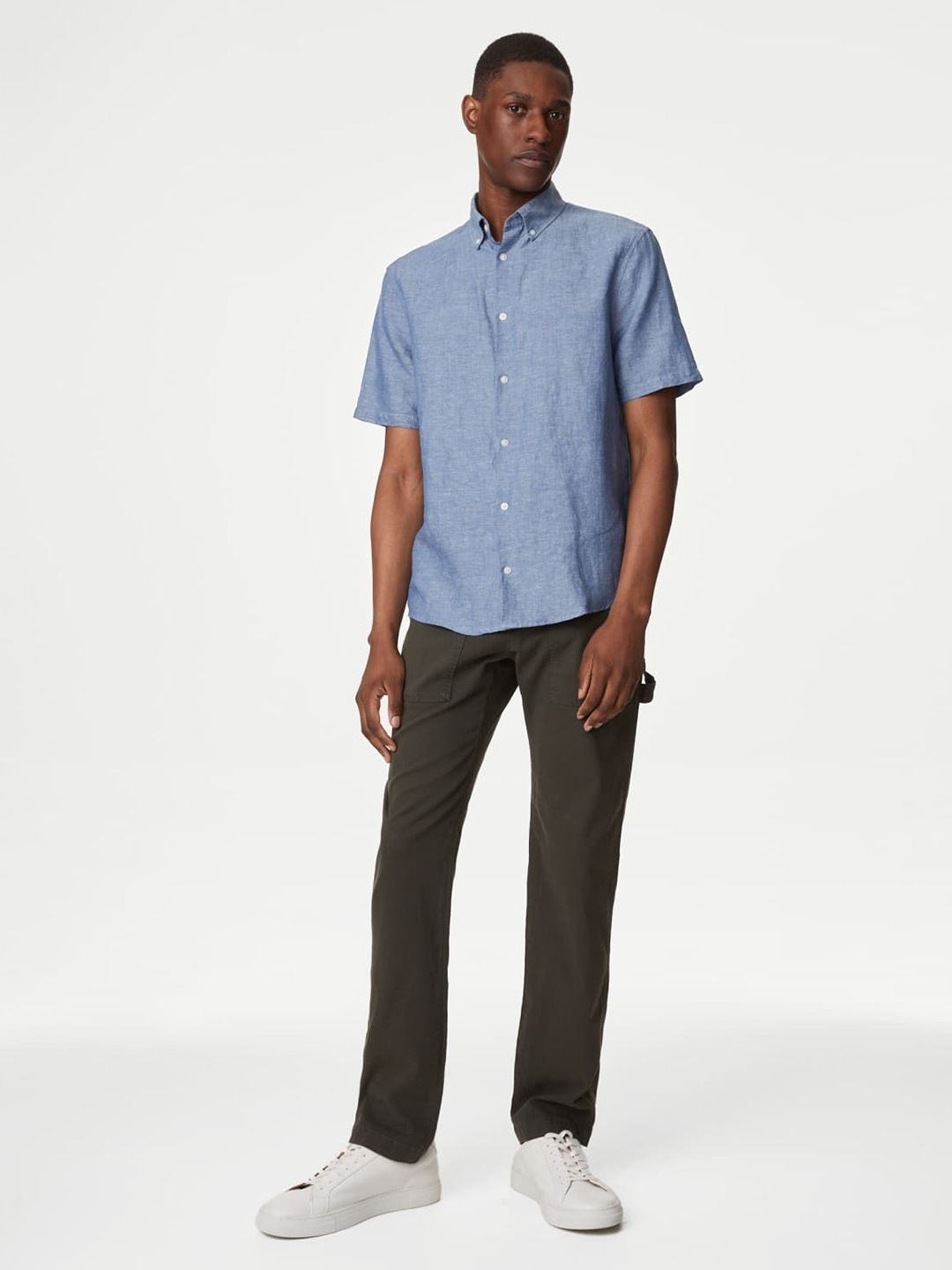 

Marks & Spencer Men Opaque Casual Shirt, Blue