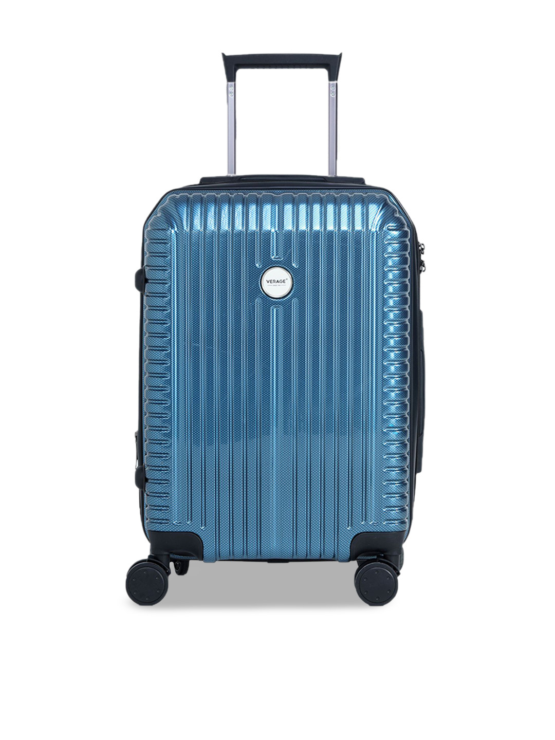 

VERAGE Echo Textured Hard-Sided Cabin Size Trolley Bag, Blue