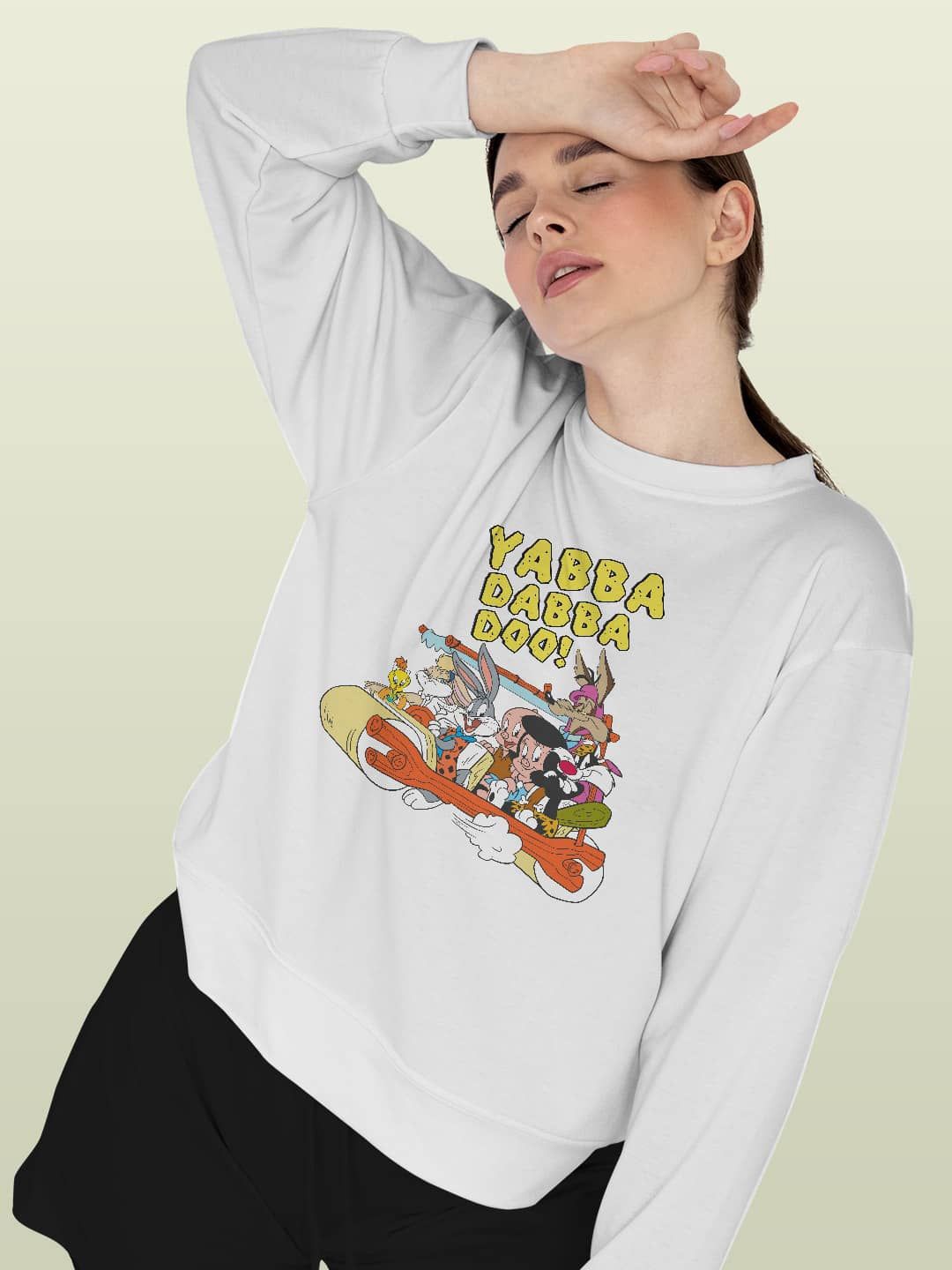 

macmerise Men Printed Sweatshirt, White
