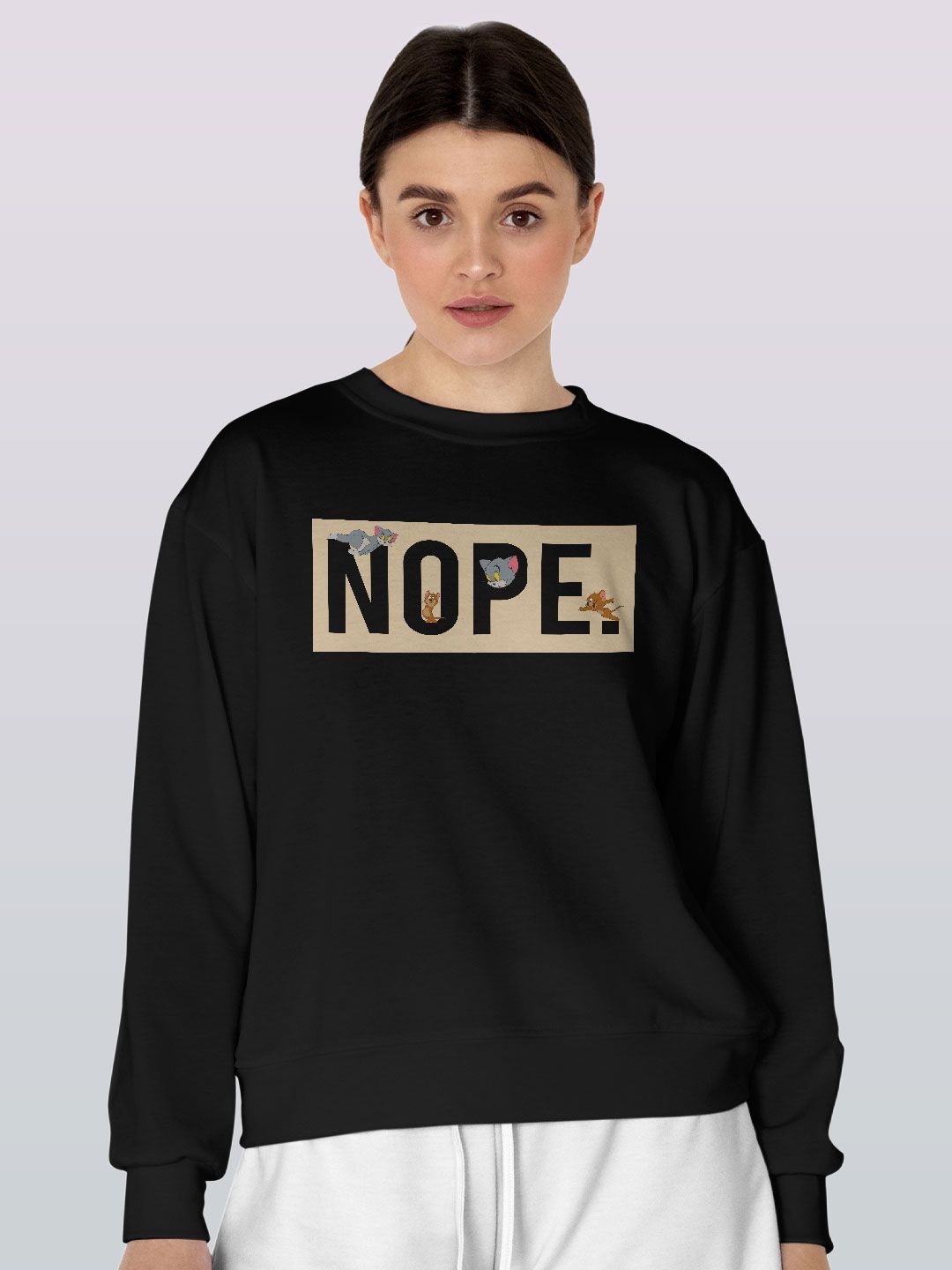 

macmerise Men Printed Sweatshirt, Black