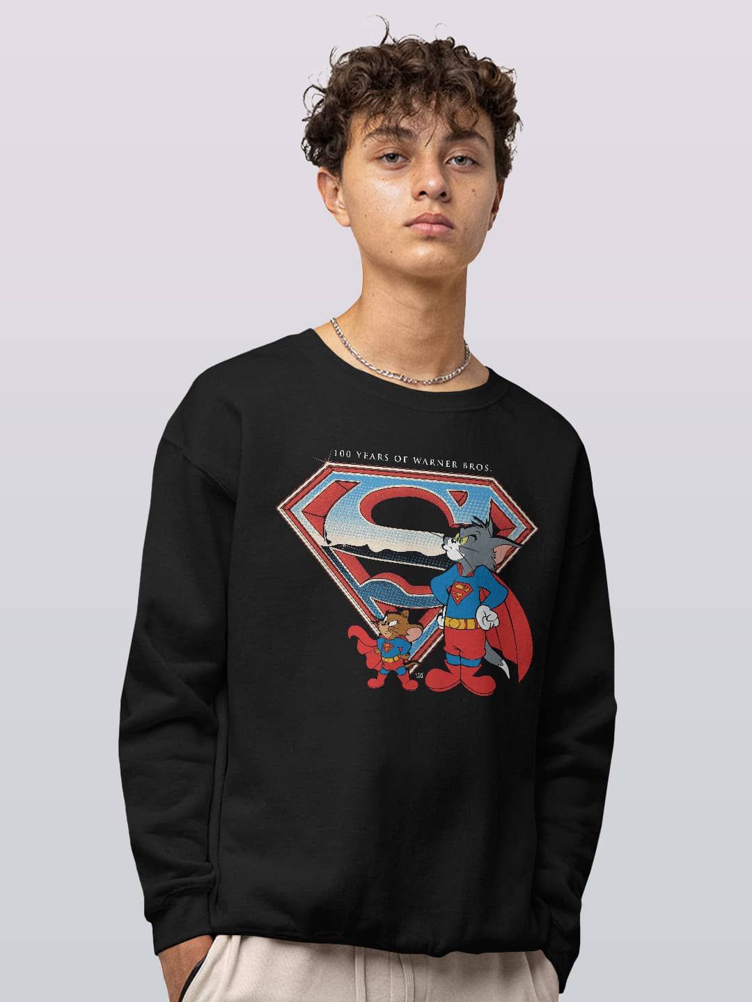 

macmerise Men Printed Sweatshirt, Black