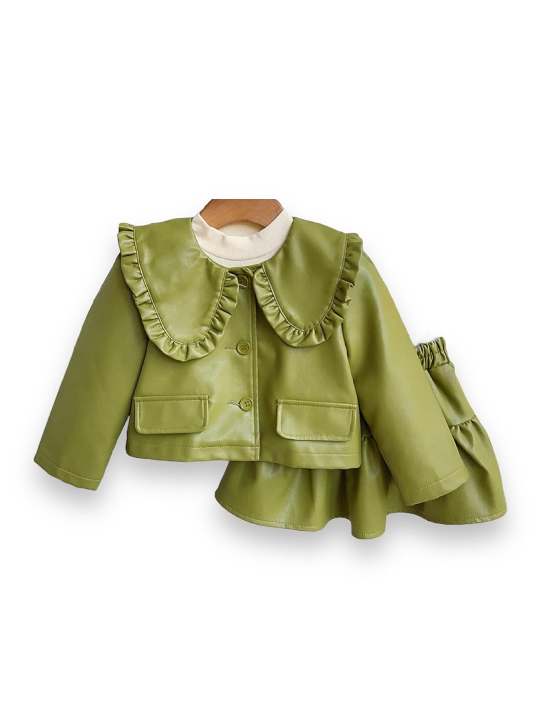 

TrendyKid Girls Coat with Skirt, Green