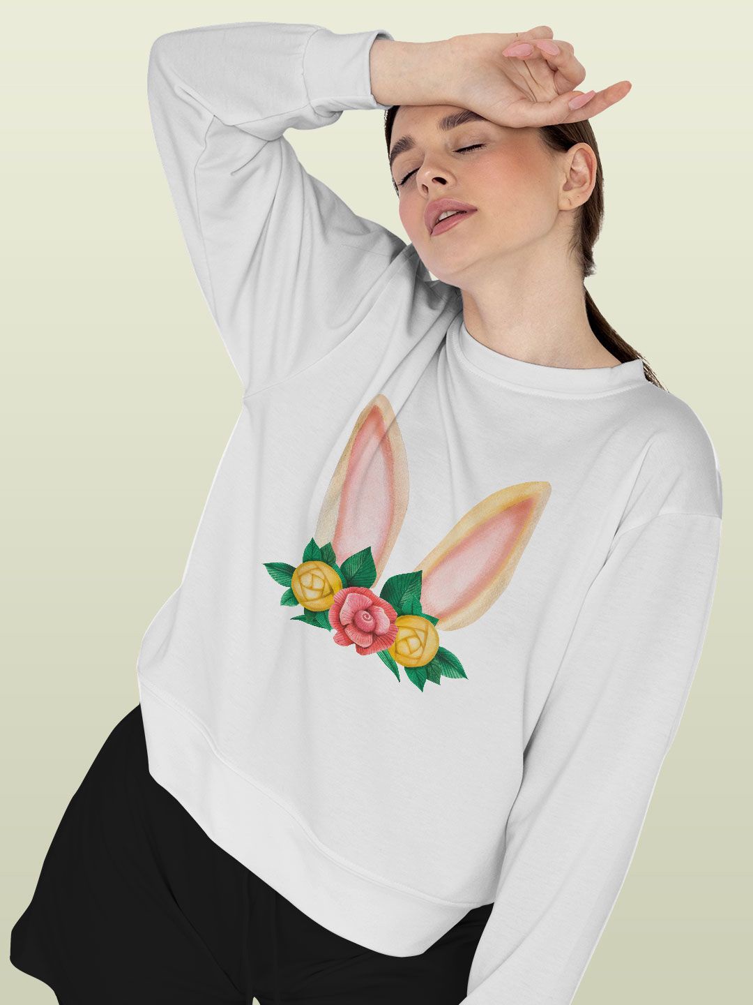

macmerise Men Embroidered Sweatshirt, White