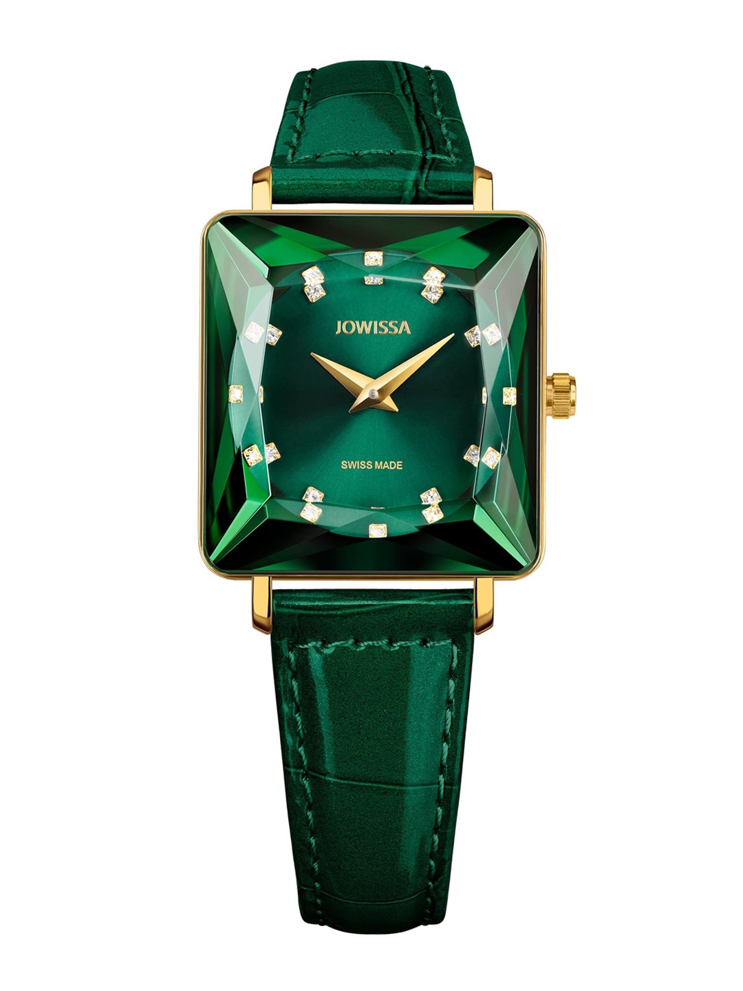

JOWISSA Women Swiss Made Facet Princess Quartz Dial Analog Watch J8.063.M, Green