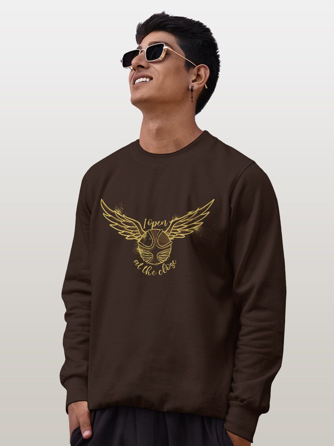 

macmerise Men Sweatshirt, Brown