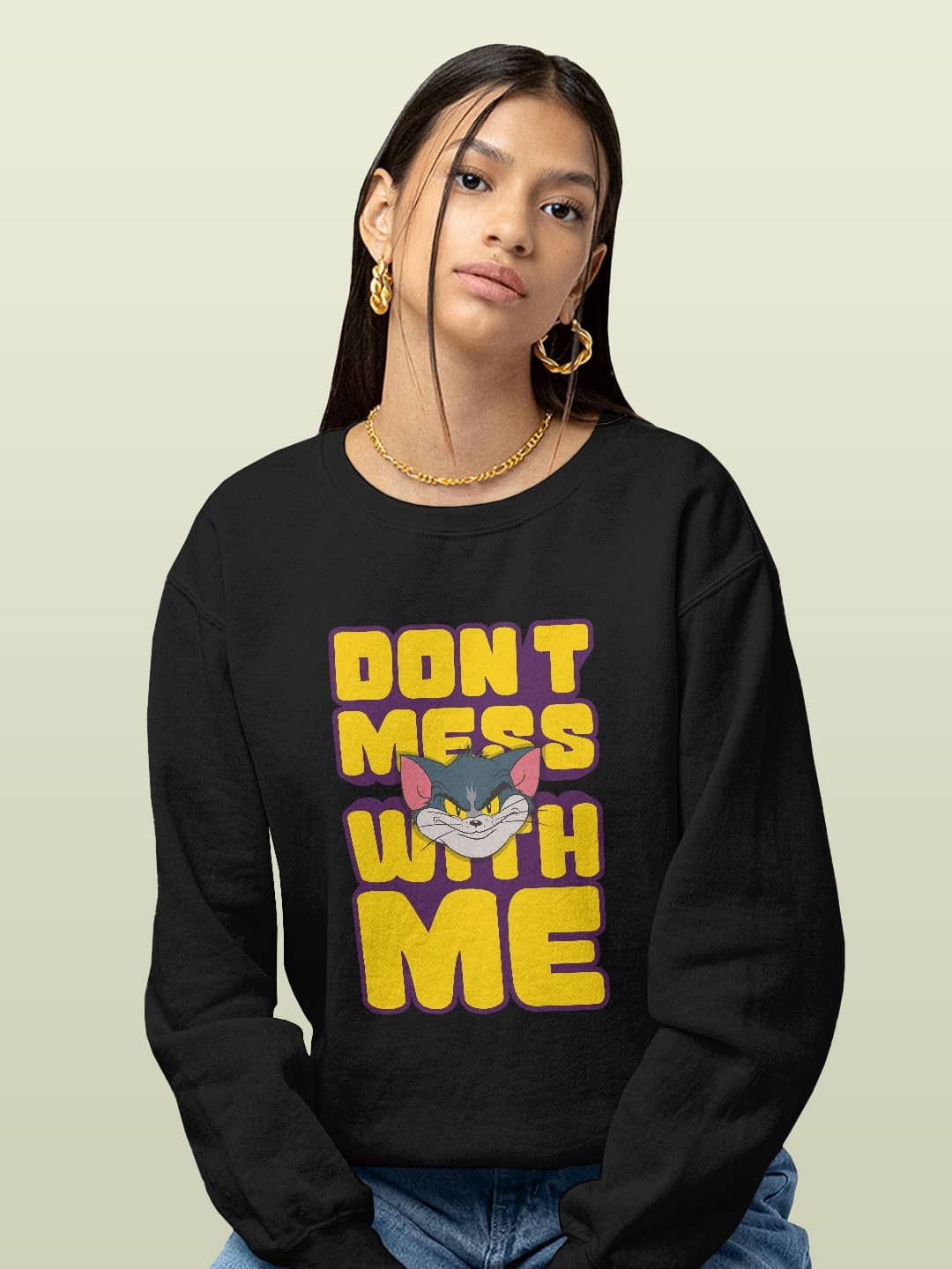 

macmerise Men Printed Sweatshirt, Black
