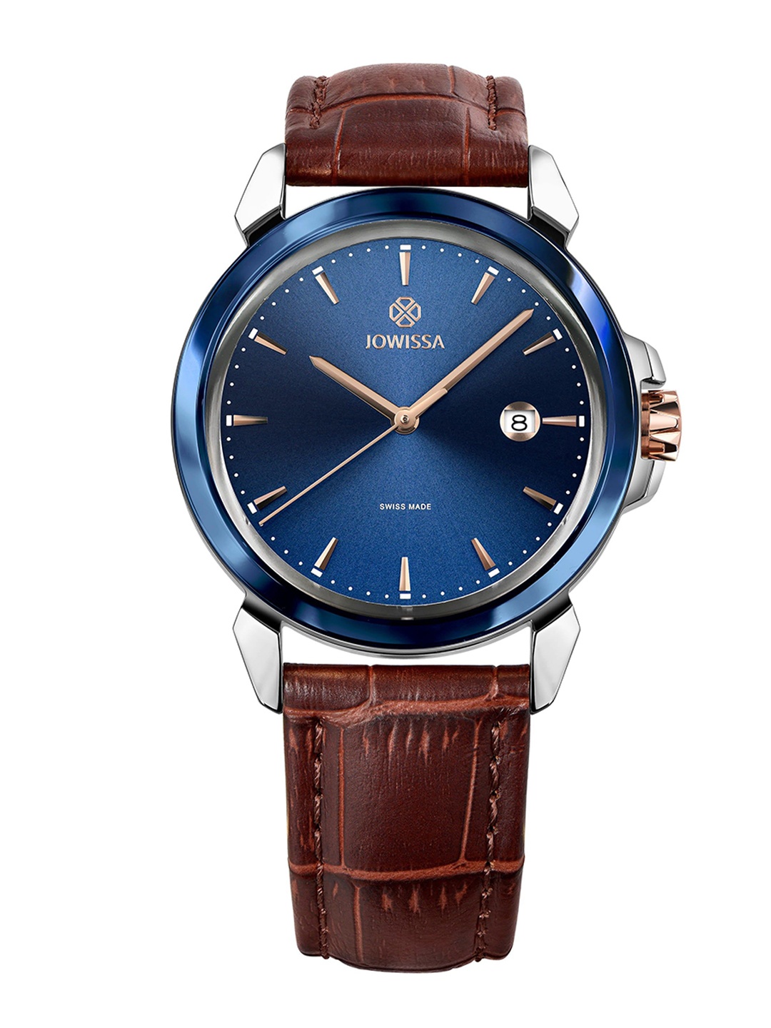 

JOWISSA Men Swiss Made LeWy 3 Quartz Dial Analog Watch J4.238.L, Brown