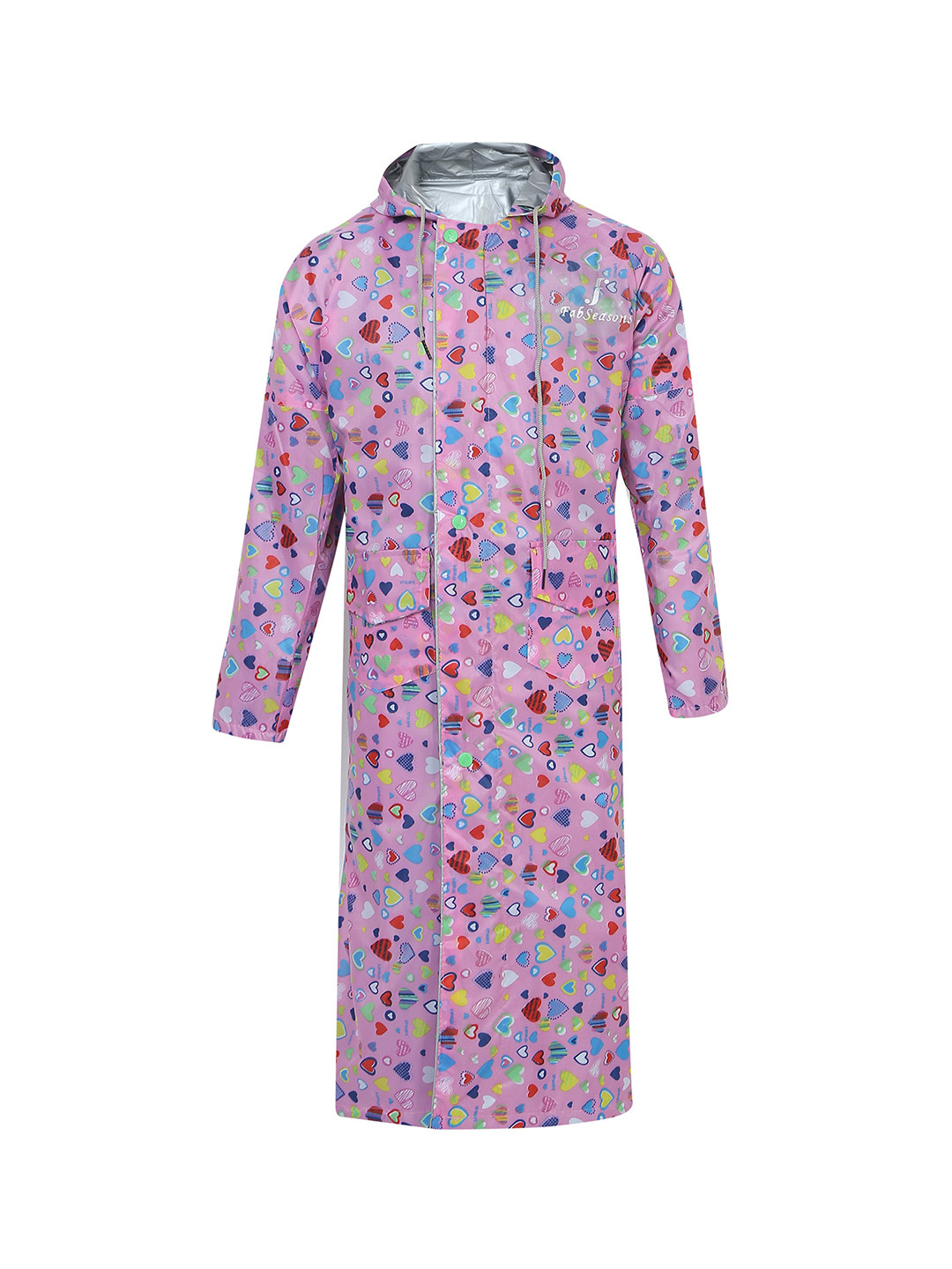 

FabSeasons Kids Printed Waterproof Rain Jacket, Pink