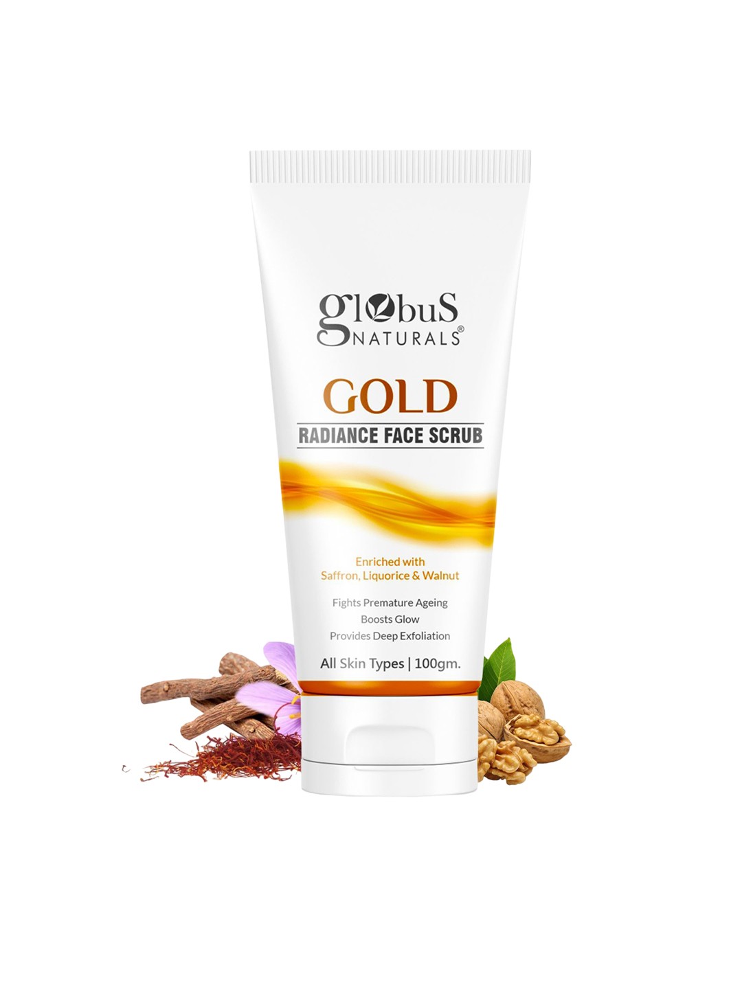 

Globus naturals Gold Radiance Face Scrub - 100g, Na