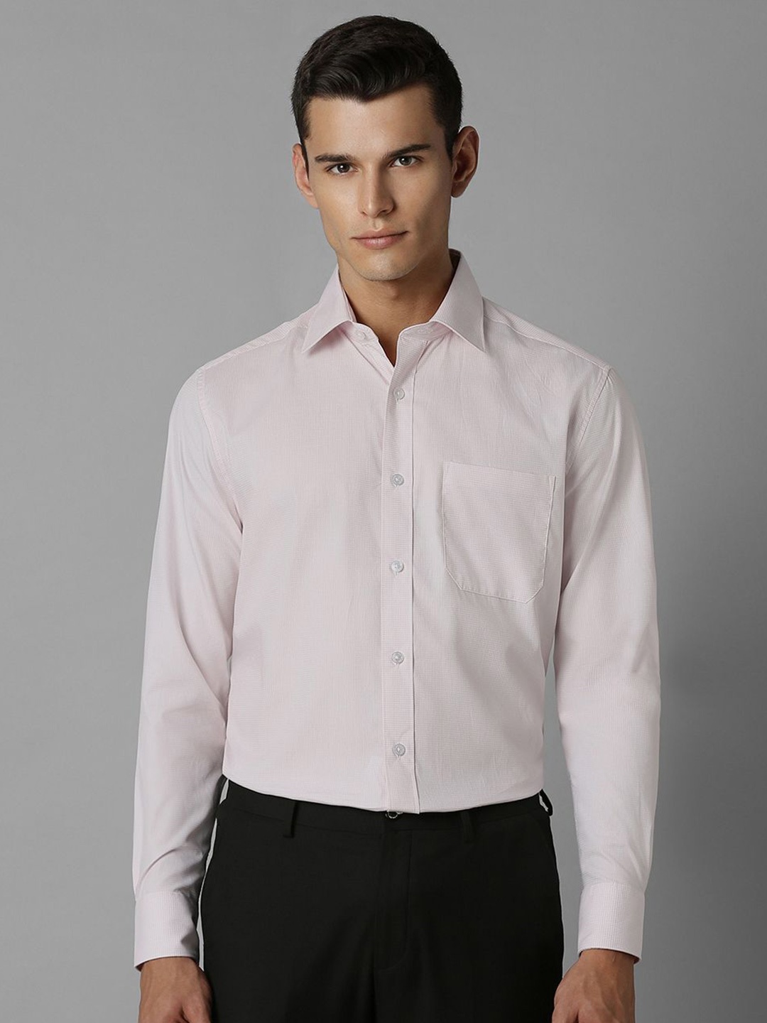 

Louis Philippe Men Opaque Formal Shirt, Pink