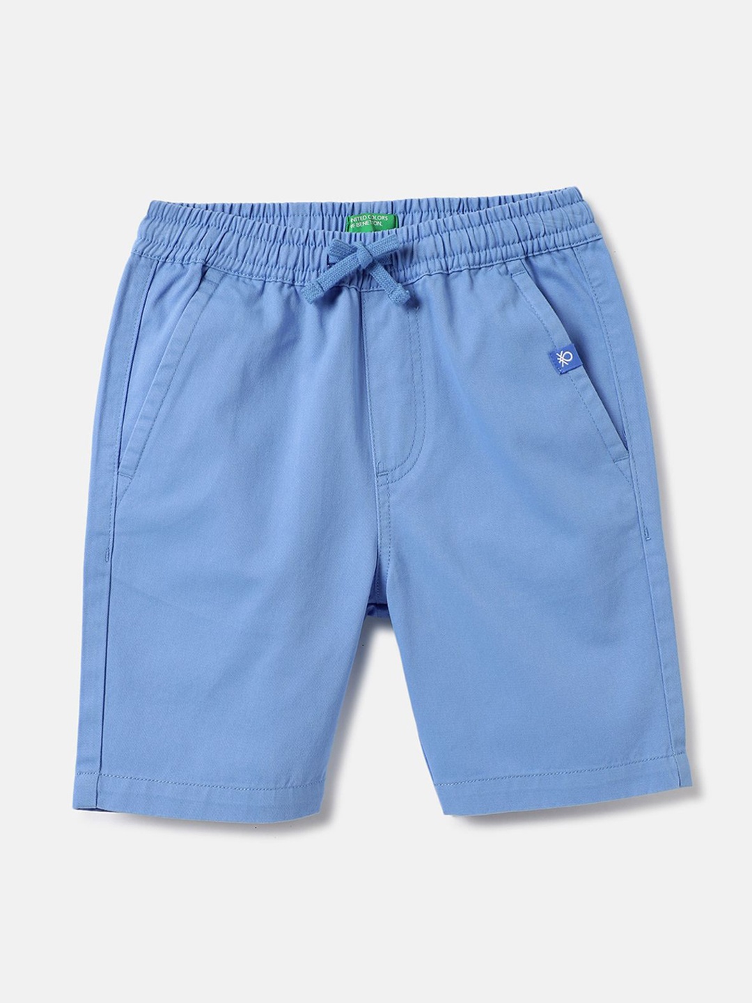 

United Colors of Benetton Boys Pure Cotton Regular Fit Shorts, Blue