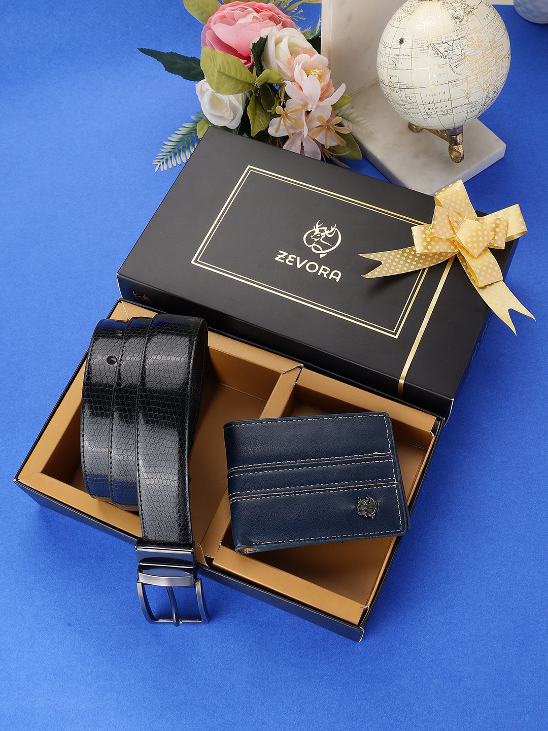 

ZEVORA Men Accessory Gift Set of, Black