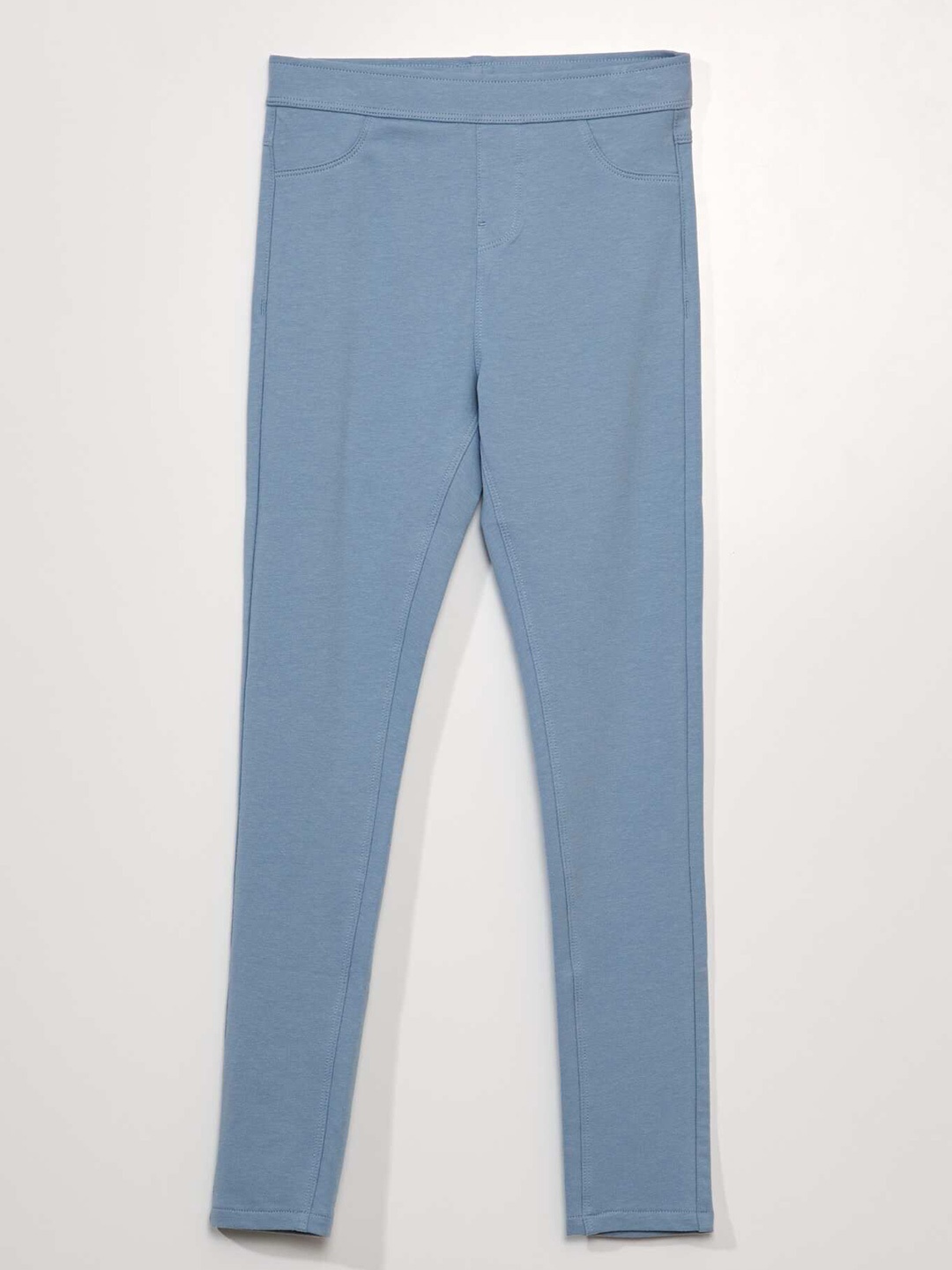 

KIABI Girls Cotton Slim Fit Jeggings, Blue