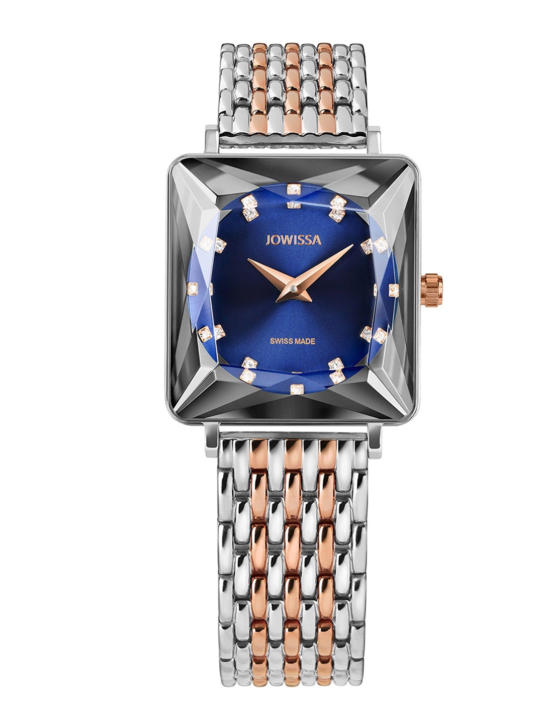 

JOWISSA Women Swiss Made Facet Princess Quartz Dial Analog Watch J8.780.M, Silver