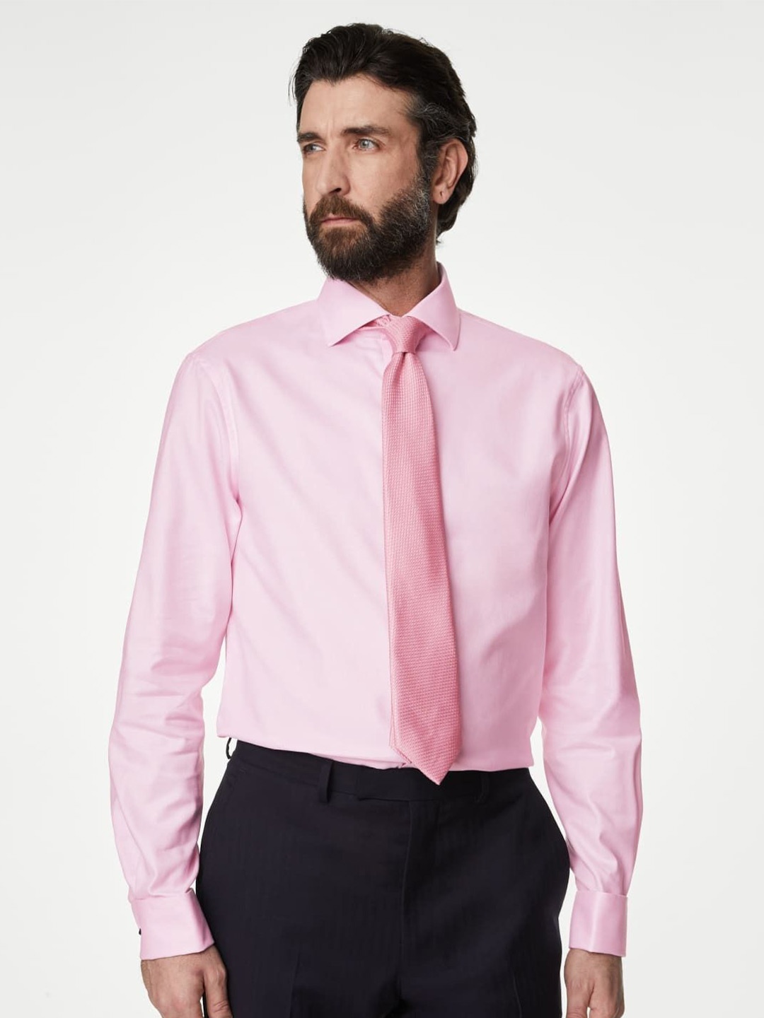 

Marks & Spencer Men Opaque Casual Shirt, Pink