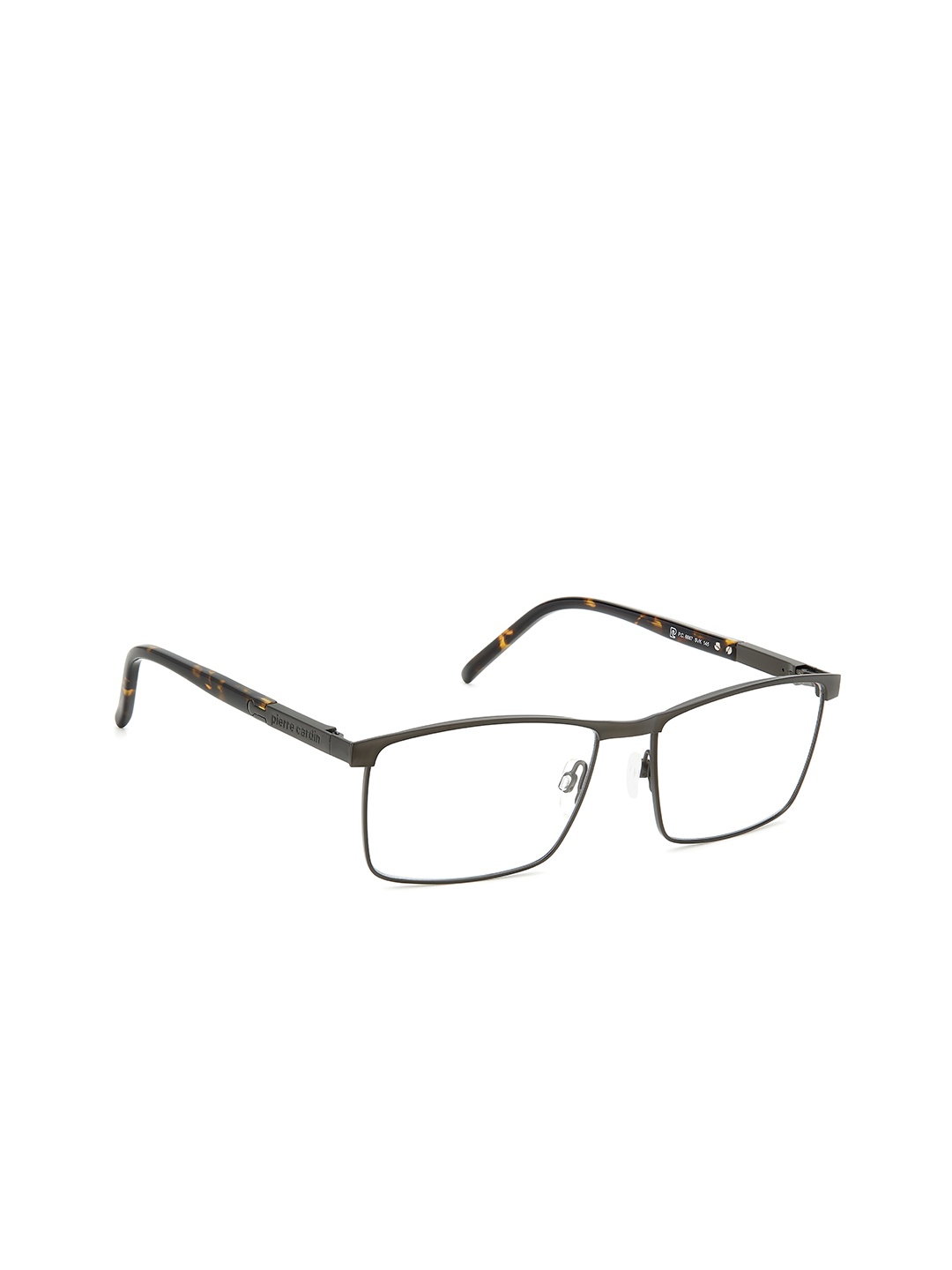 

pierre cardin Men Rimless Square Frames, Black
