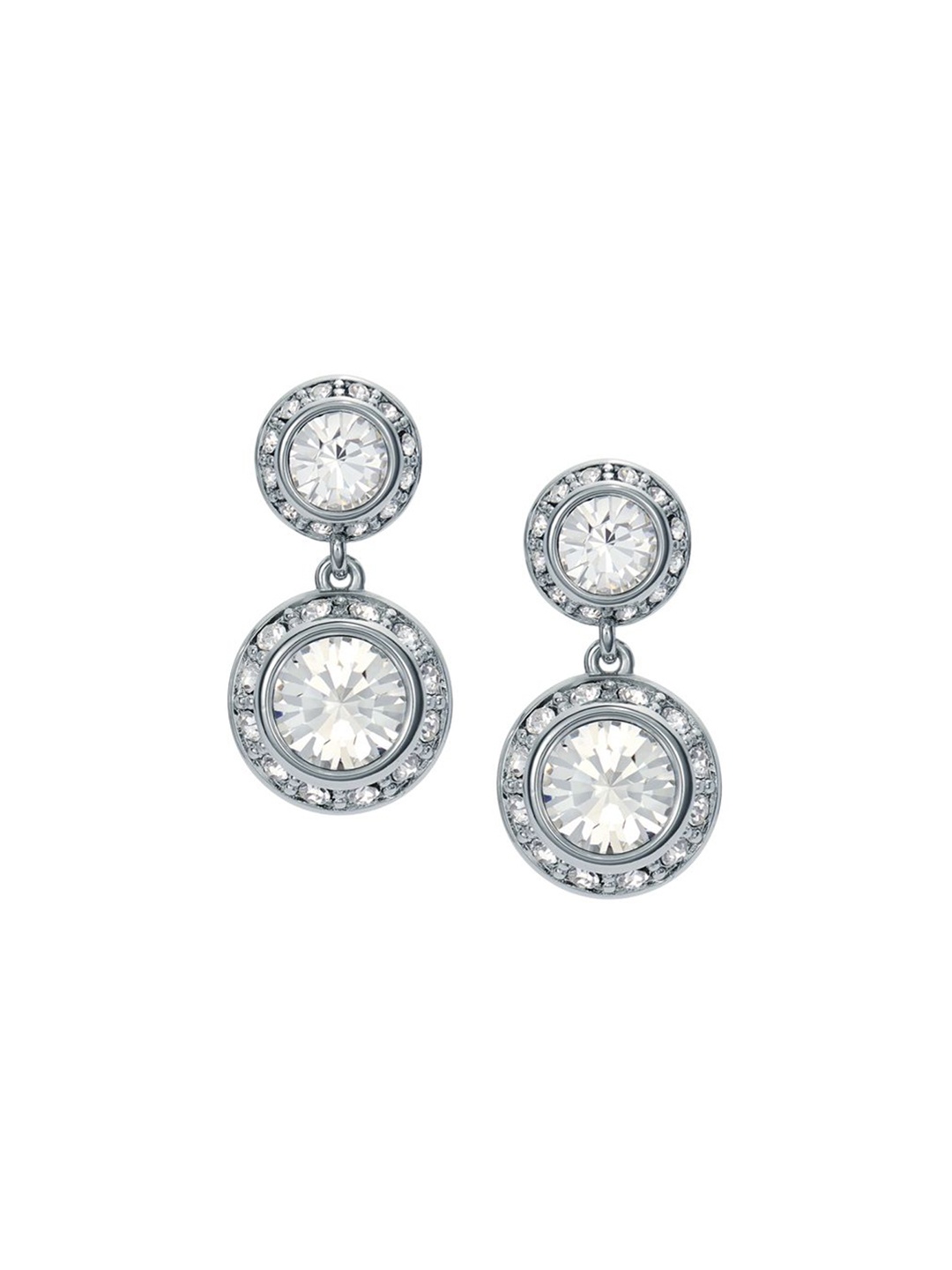 

Ted Baker Sollia Solitaire Silver-Plated Sparkle Crystal Drop Earrings