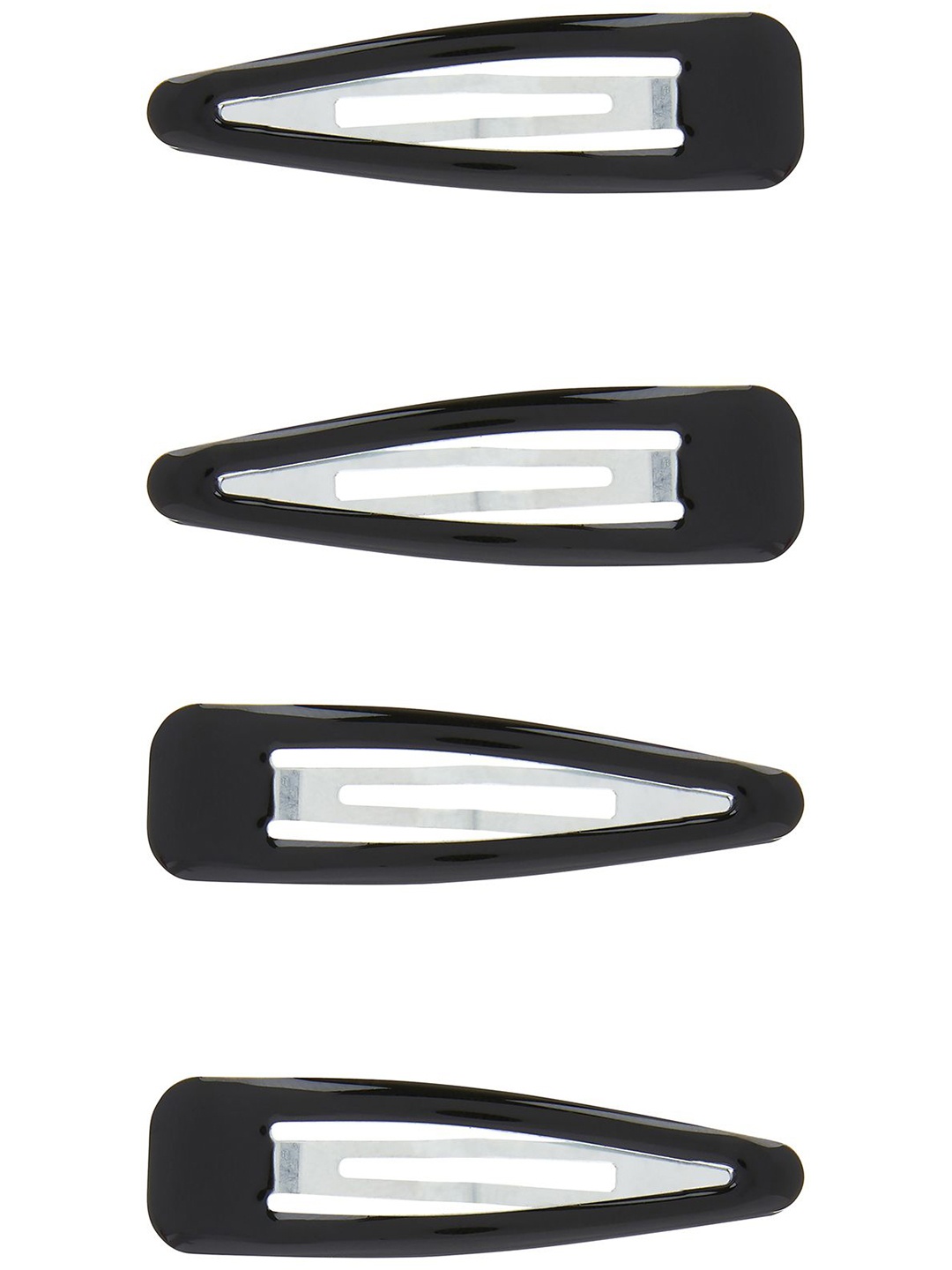 

Accessorize Women Set of 4 Tic Tac Hair Clip, Black