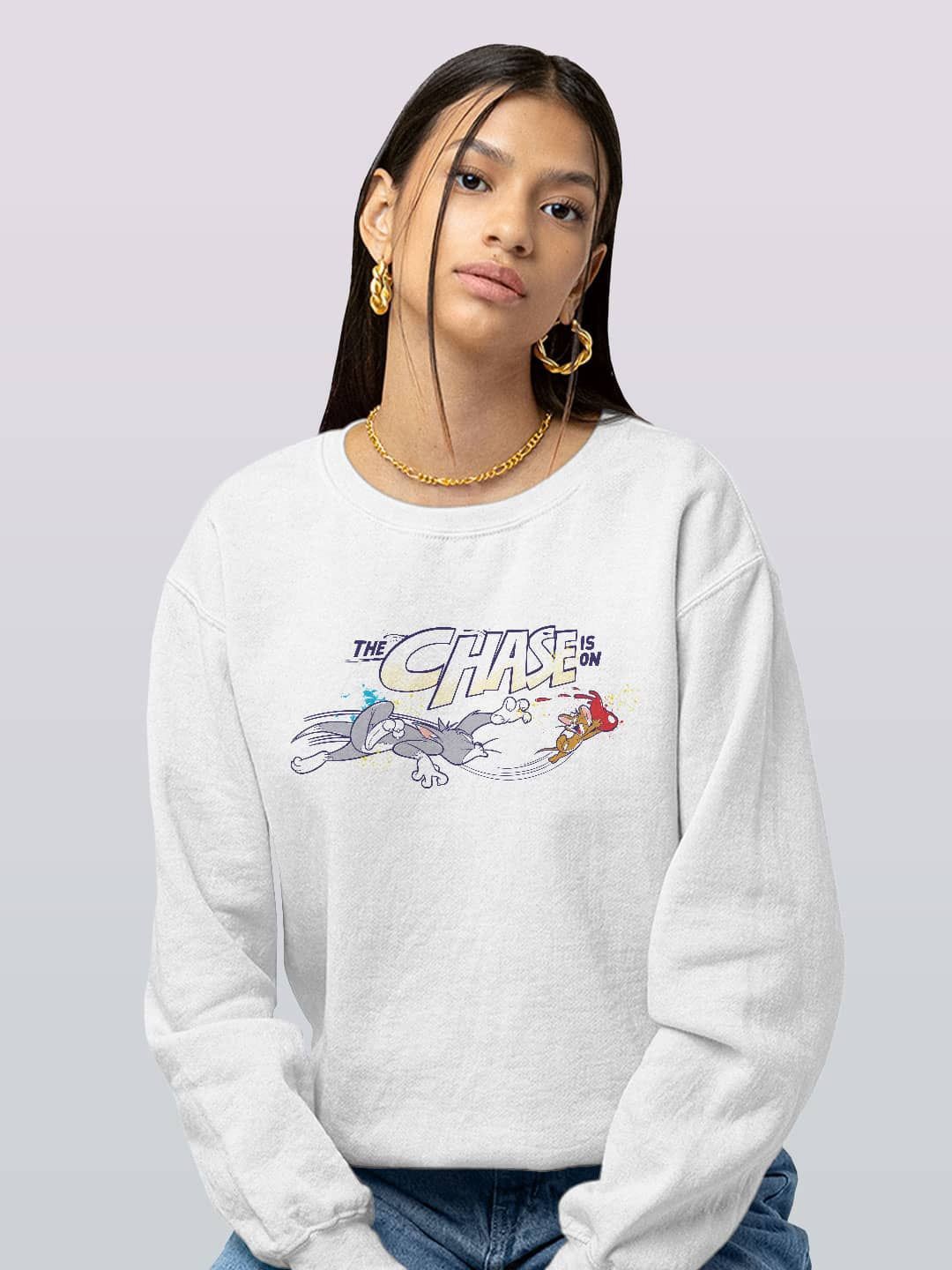 

macmerise Men Printed Sweatshirt, White