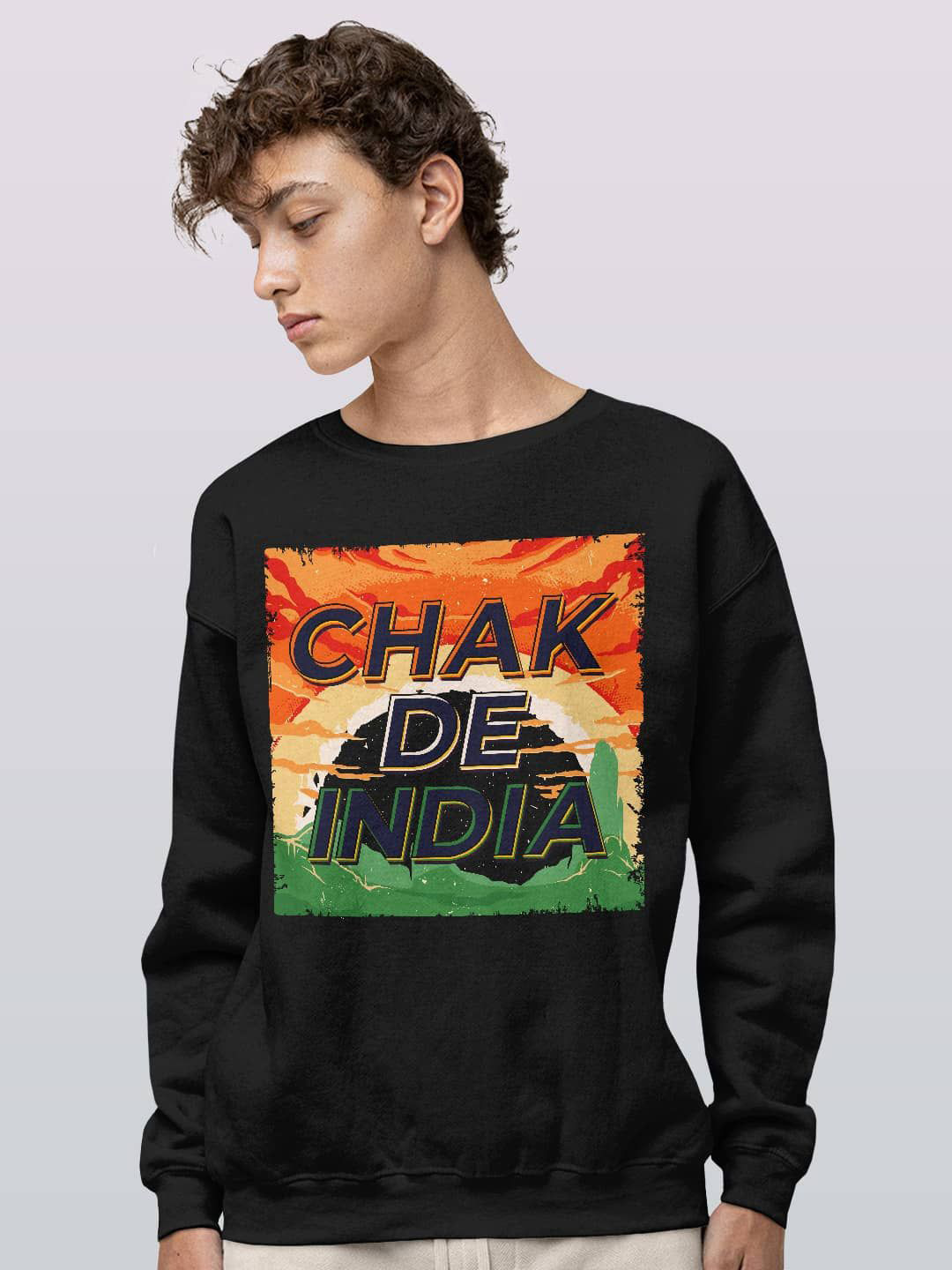 

macmerise Men Printed Sweatshirt, Black