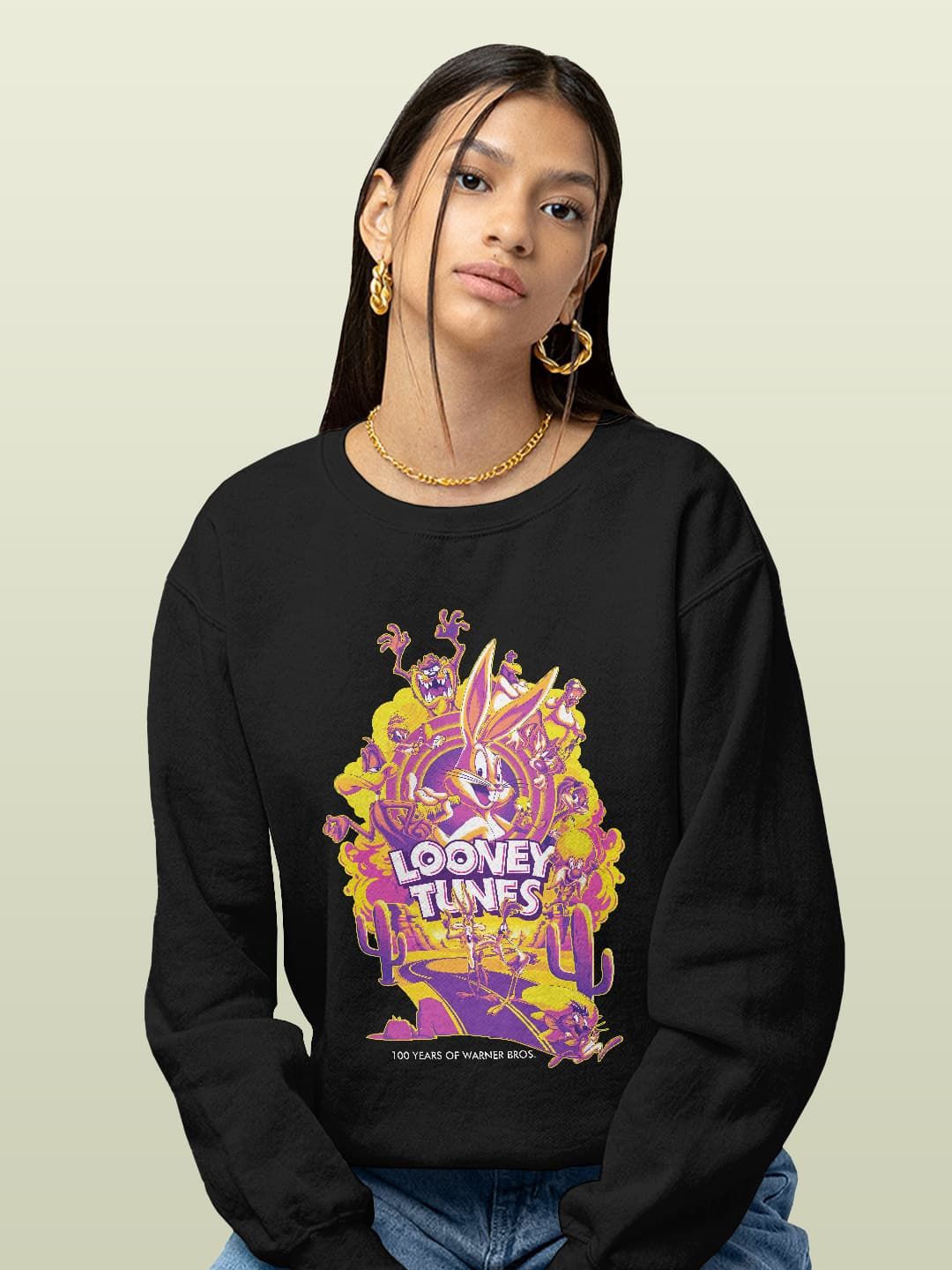 

macmerise Men Printed Sweatshirt, Black