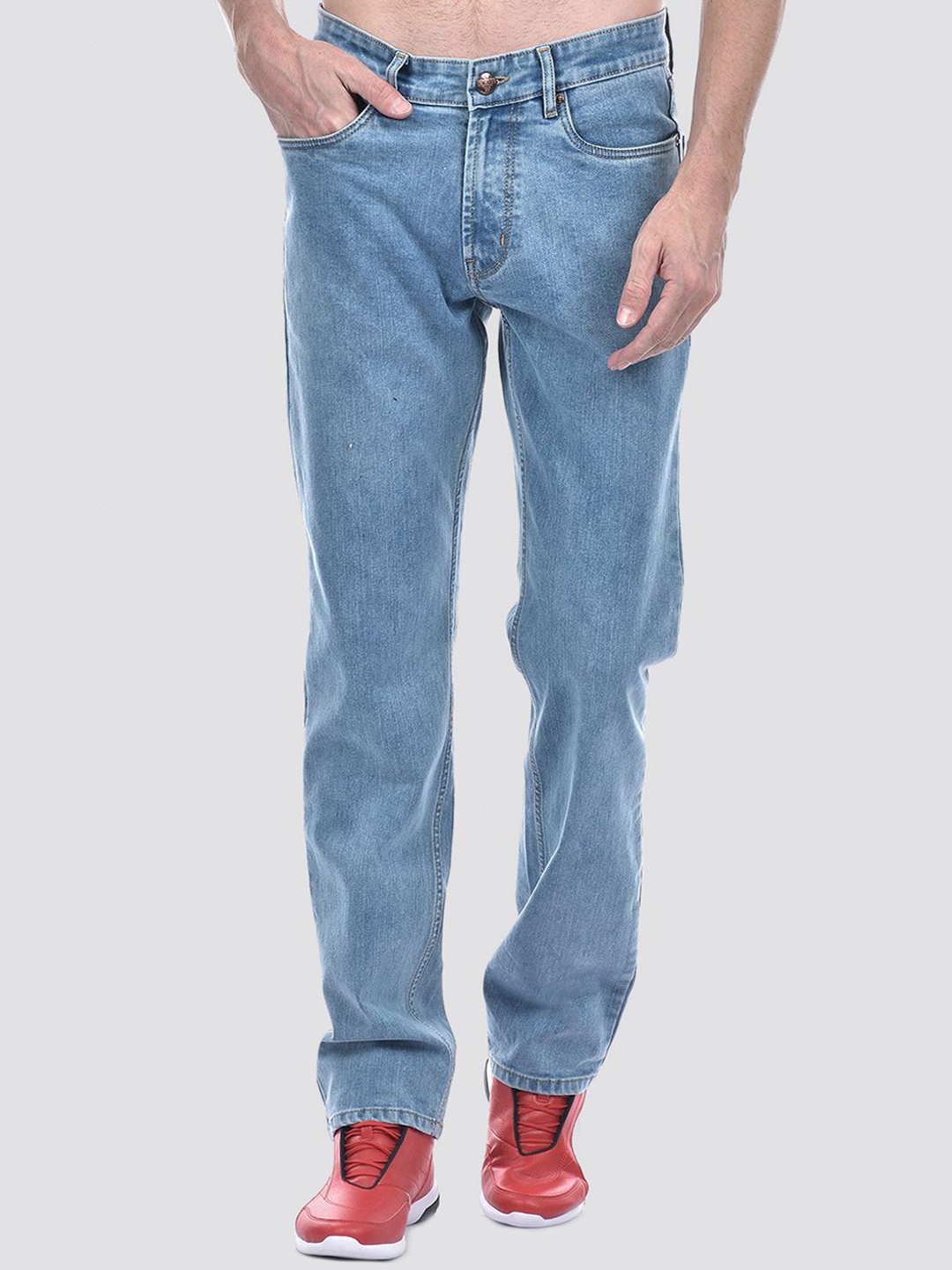 

Numero Uno Men Straight Fit Stretchable Jeans, Blue