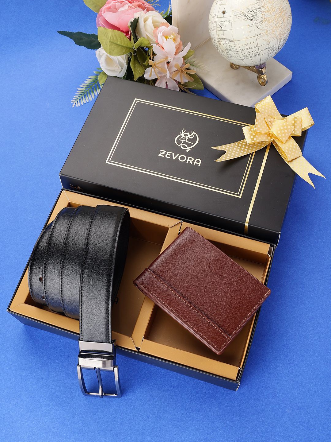 

ZEVORA Men Accessory Gift Set of, Black