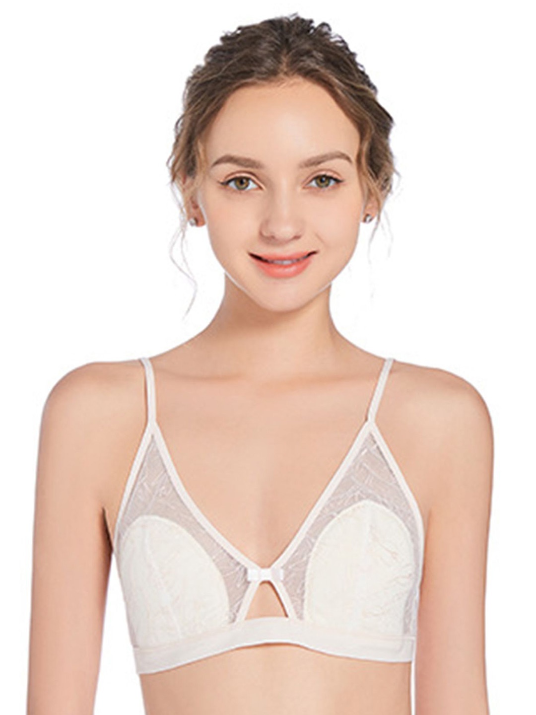 

LULU & SKY Women Medium Coverage Lightly Padded Bra, Off white