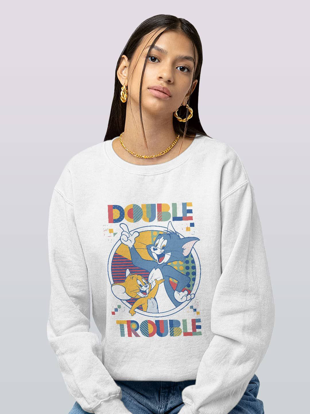 

macmerise Men Printed Sweatshirt, White