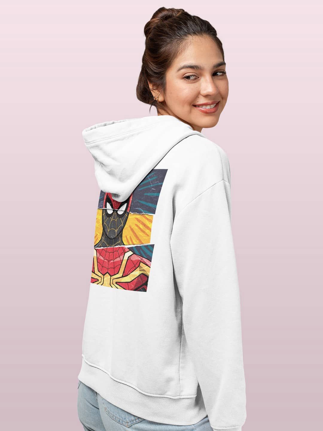 

macmerise Women Hooded Sweatshirt, White