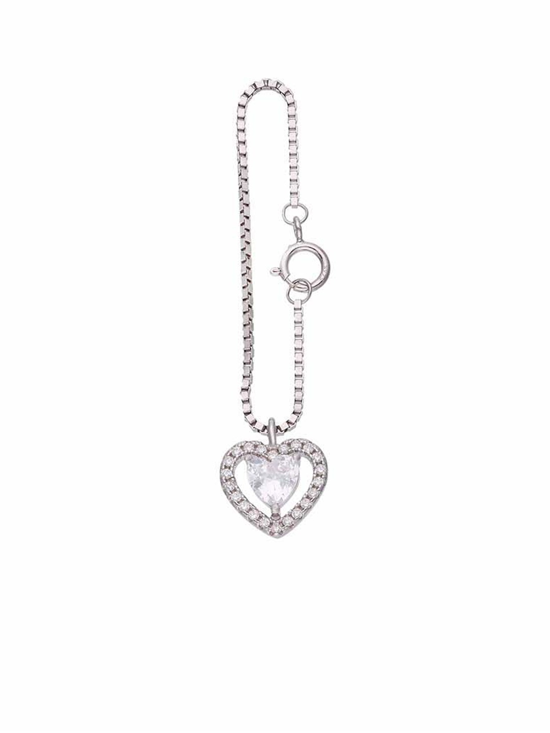 

KAI JEWEL Sterling Silver Stone Studded Love Watch Charm