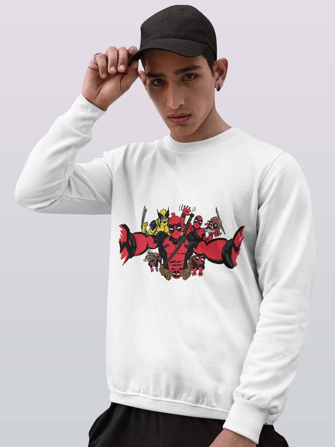 

macmerise Men Sweatshirt, White