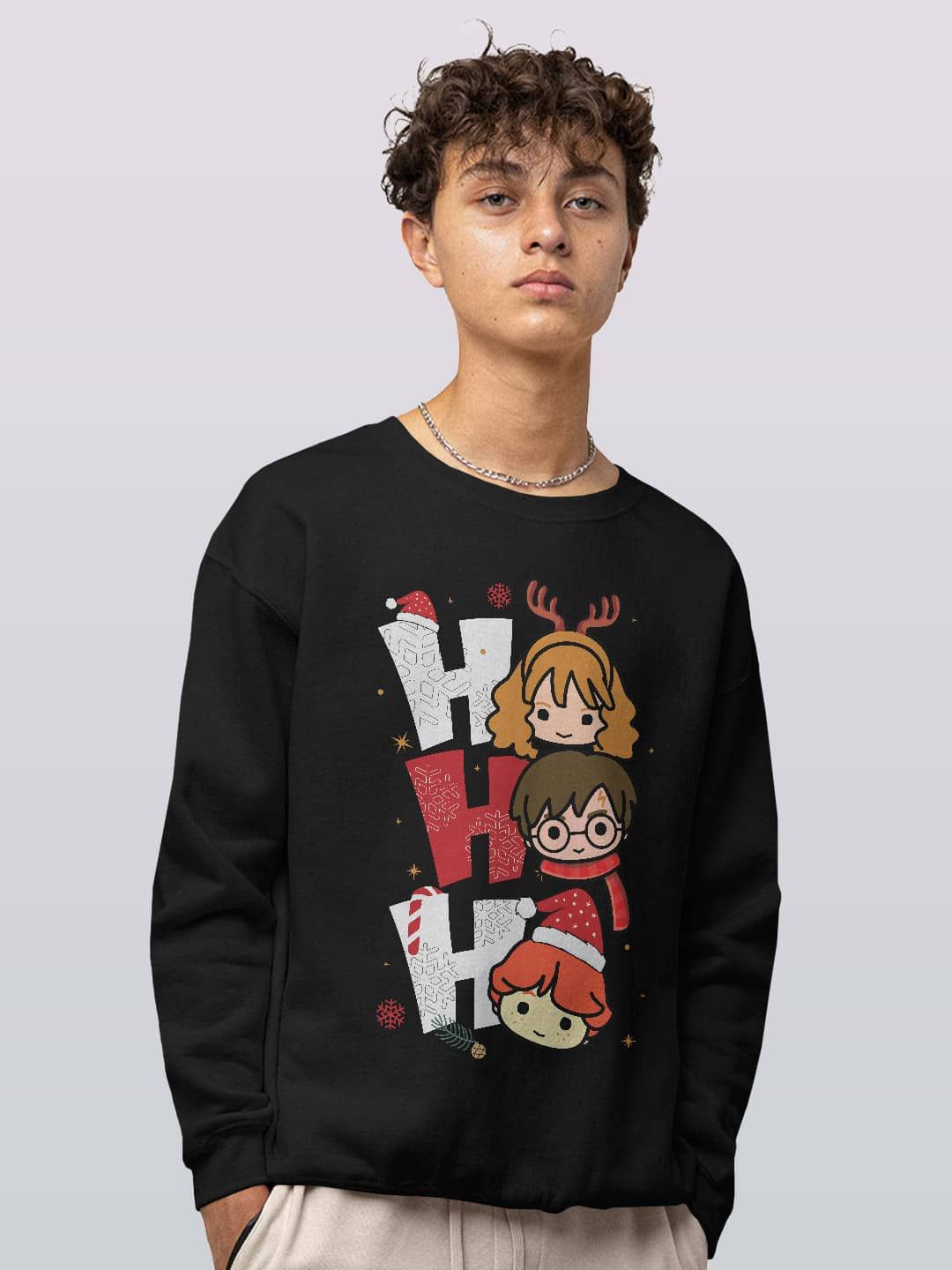 

macmerise Men Printed Sweatshirt, Black