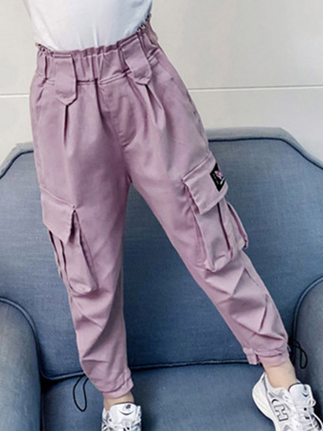 

INCLUD Girls Slim Fit Trousers, Purple