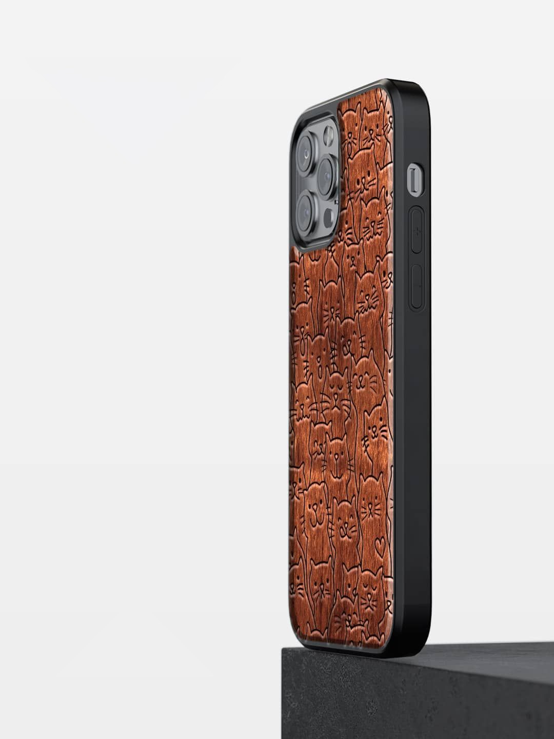 

macmerise Abstract Printed iPhone 13 Pro Back Case Mobile Accessories, Brown