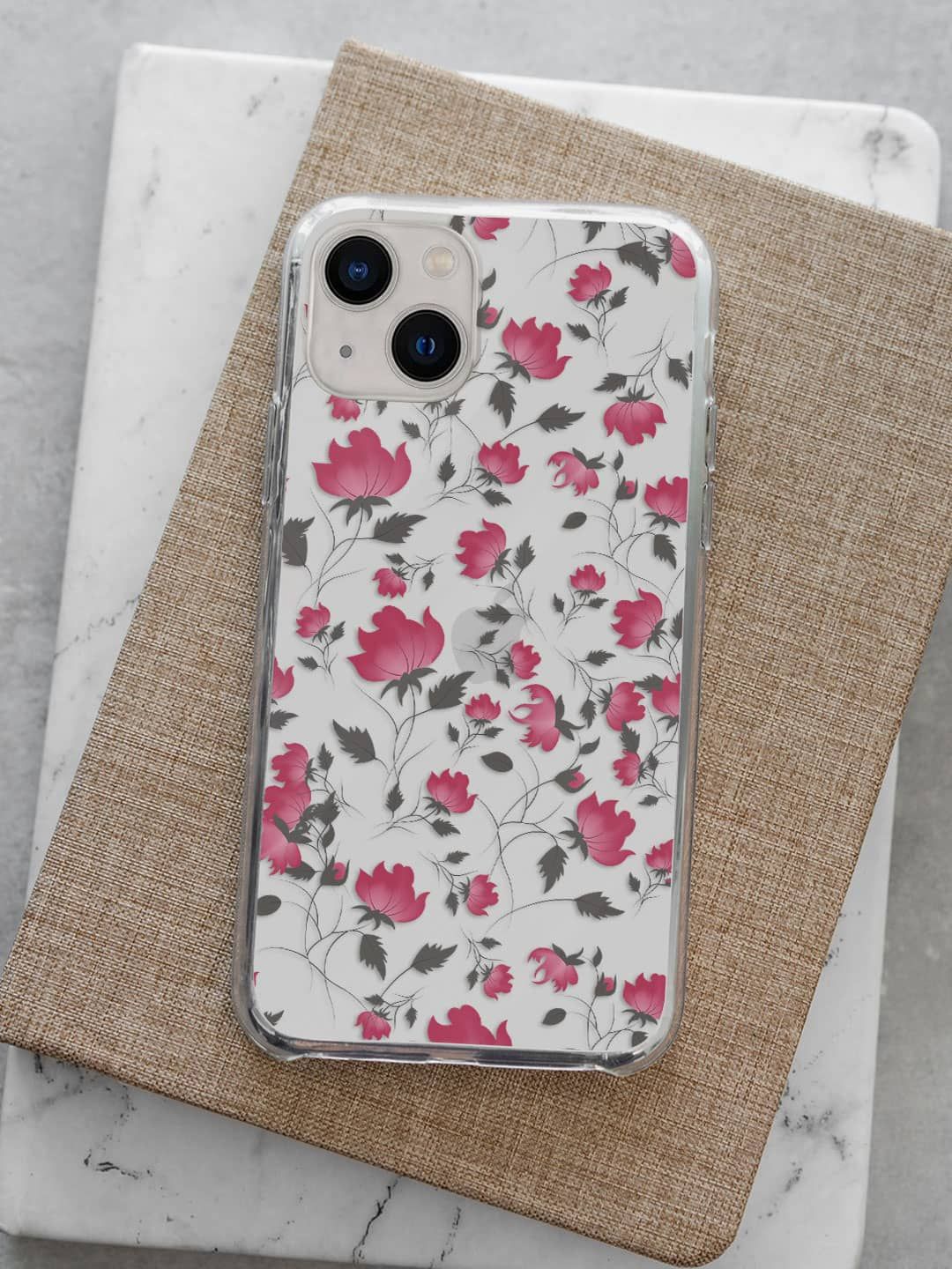 

macmerise Floral Printed iPhone 13 Mini Back Case Mobile Accessories, Pink