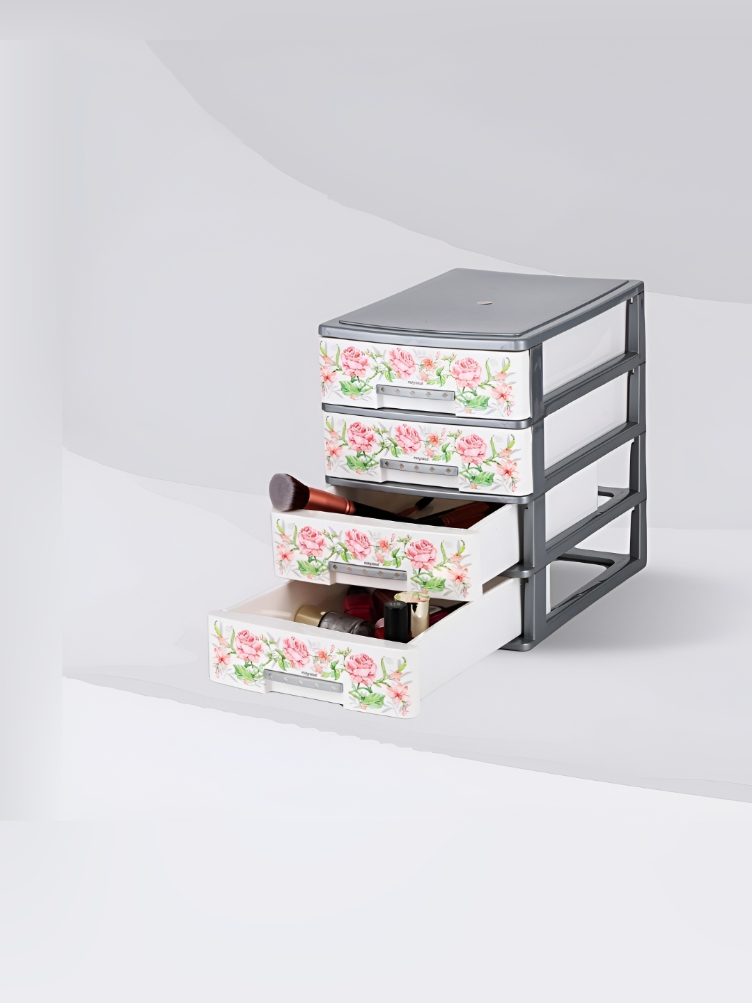 

Nayasa Grey & White 4 Drawer Multi-Utility Storage Organisers