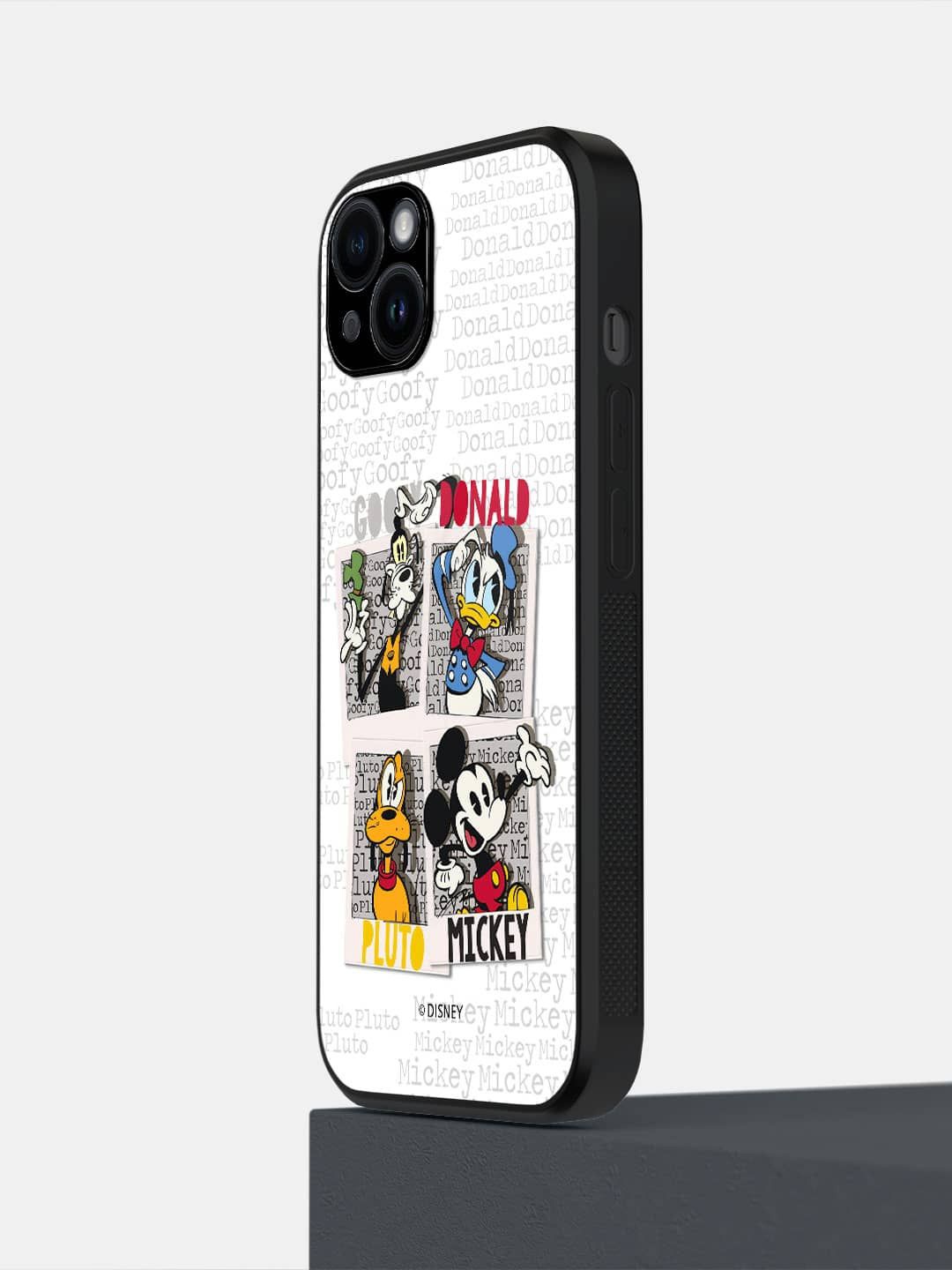 

macmerise Cartoon Characters Printed iPhone 14 Plus Back Case Mobile Accessories, White
