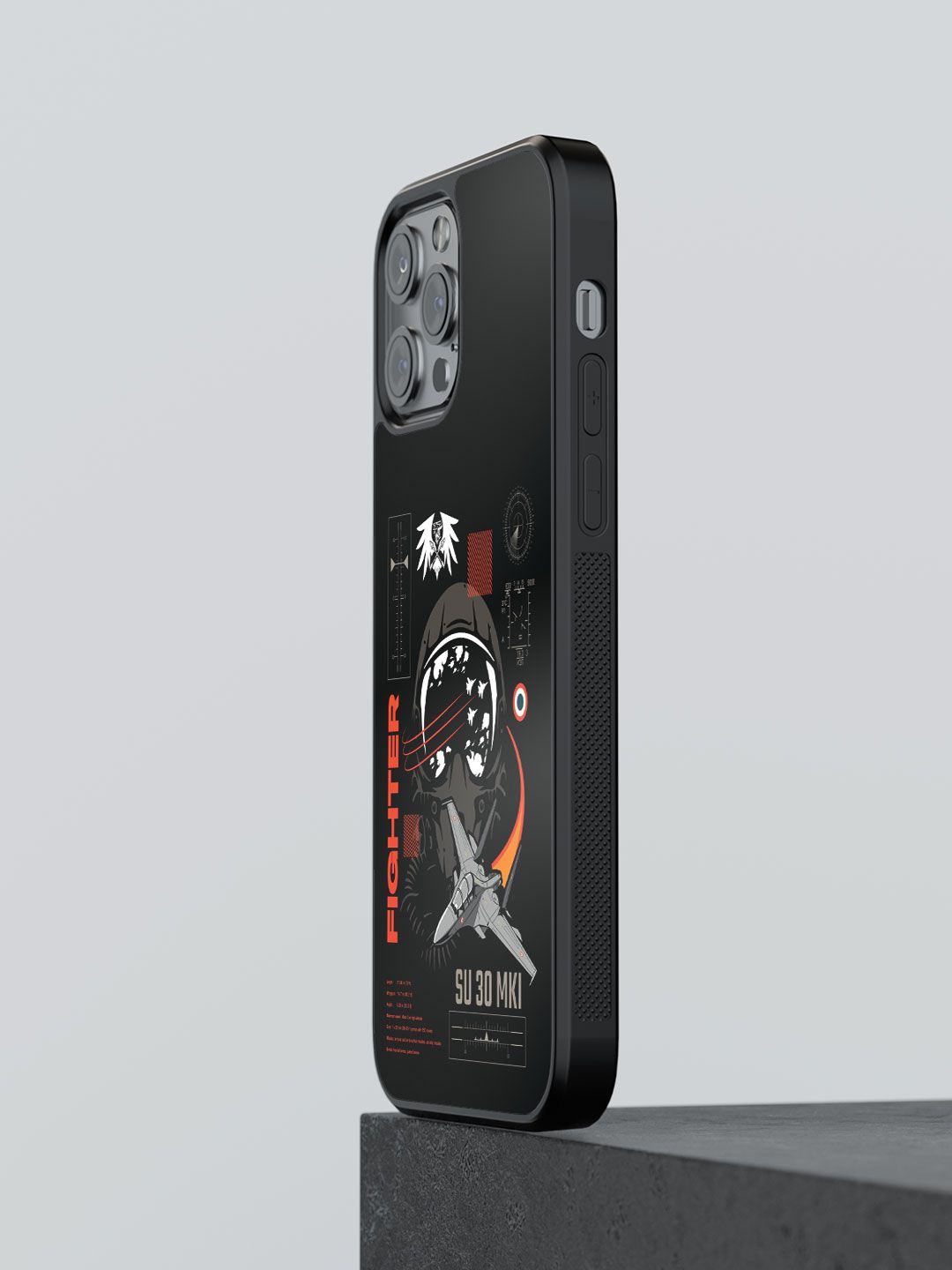 

macmerise Abstract Printed iPhone 13 Pro Max Back Case Mobile Accessories, Black