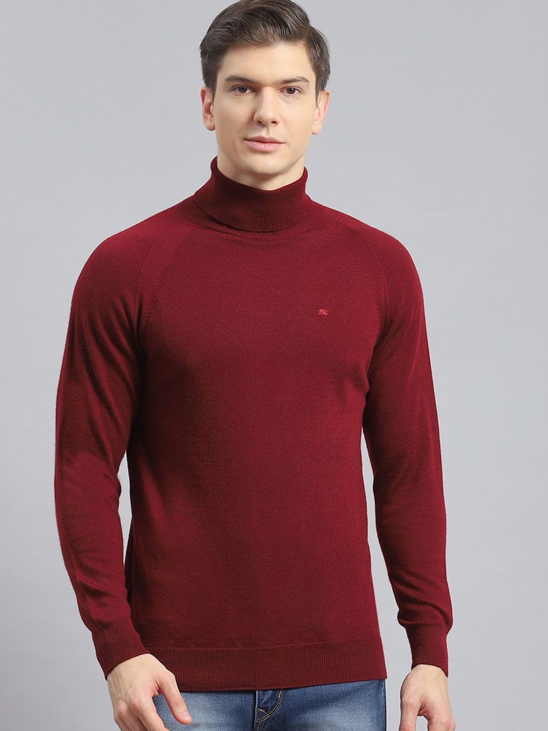 

Monte Carlo Men Woollen Pullover, Maroon