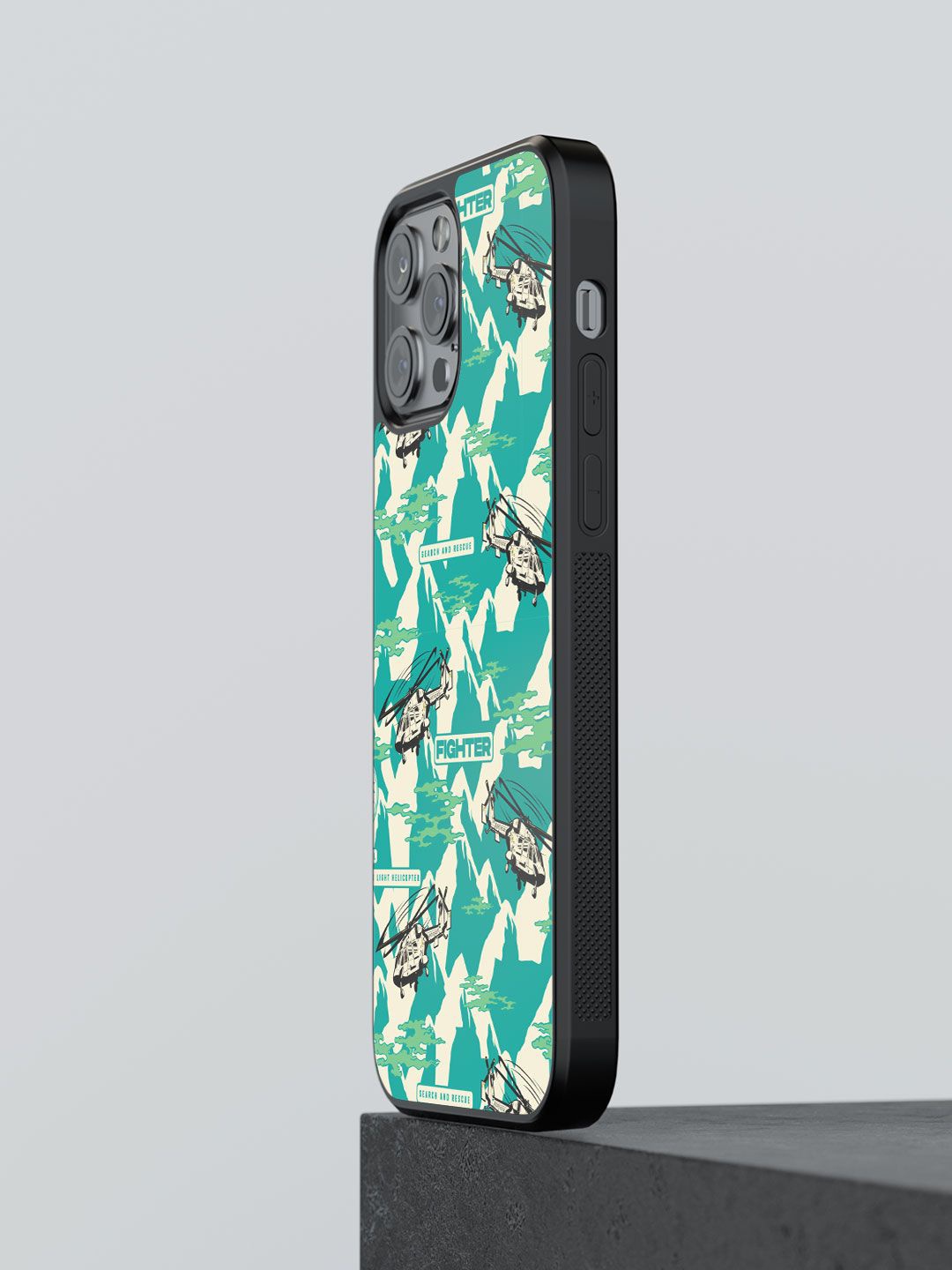 

macmerise Quirky Printed iPhone 13 Pro Back Case Mobile Accessories, Green