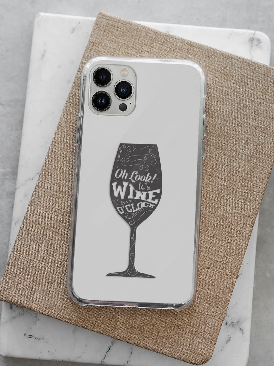 

macmerise Typography Printed iPhone 13 Pro Back Case Mobile Accessories, White