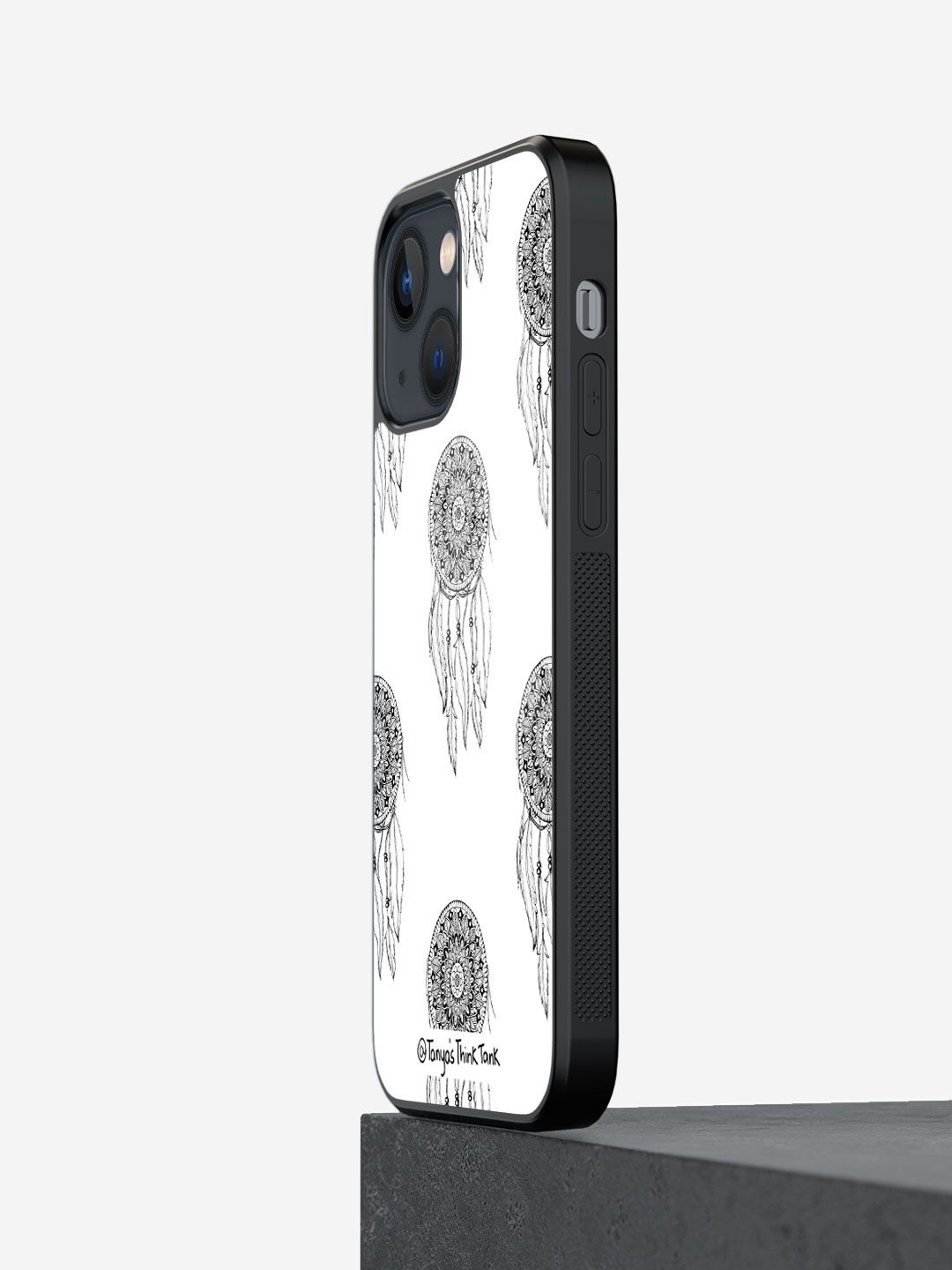 

macmerise Abstract Printed iPhone 13 Back Case Mobile Accessories, Black