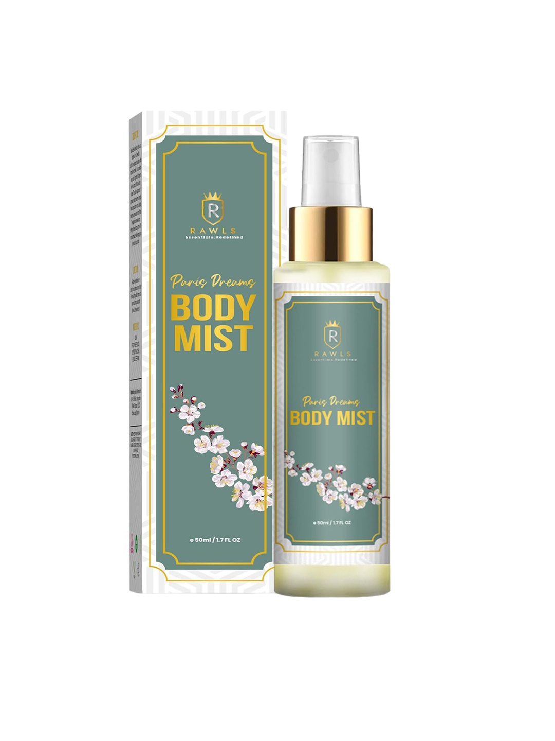 

RAWLS Paris Dreams Body Mist-50ml, Transparent