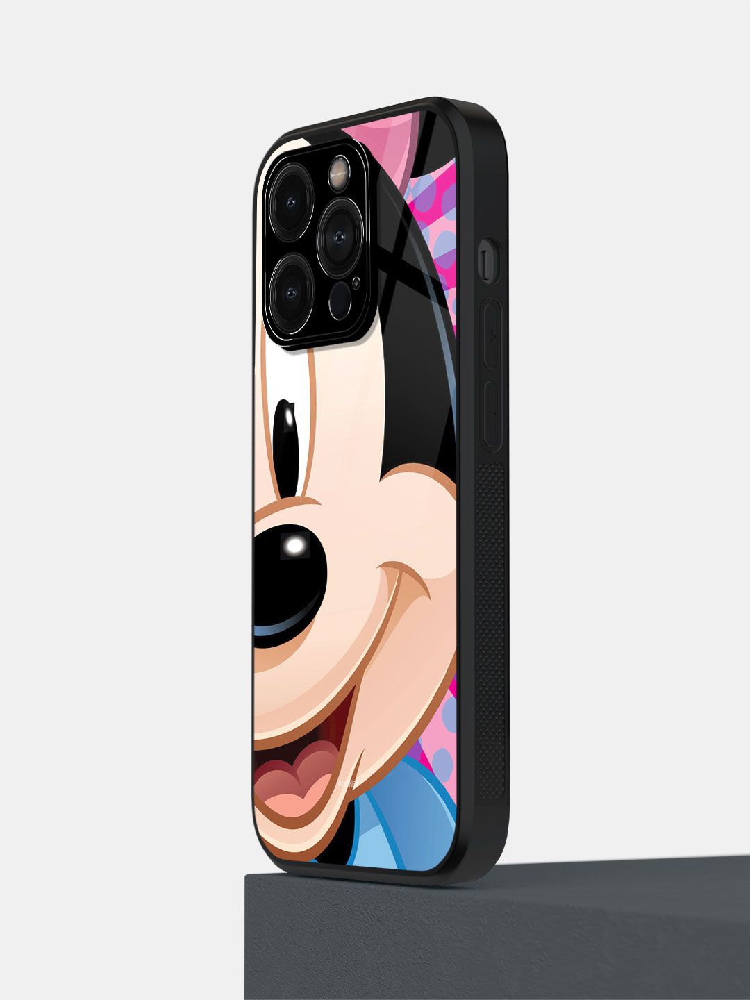 

macmerise Cartoon Characters Printed iPhone 14 Pro Back Case Mobile Accessories, Black