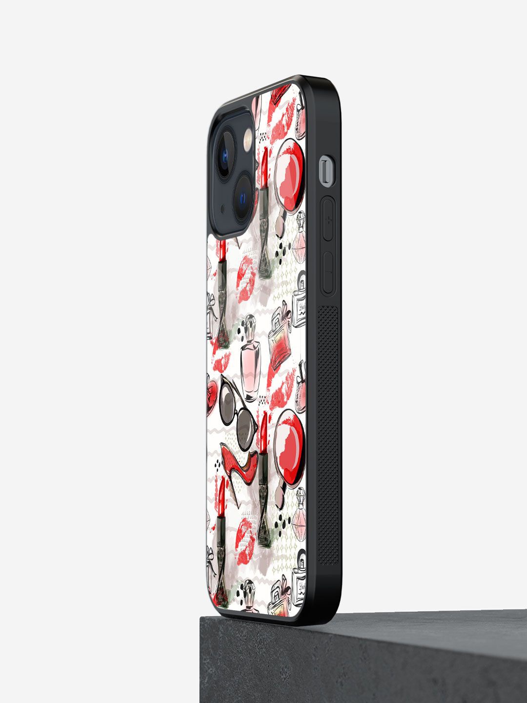 

macmerise Quirky Printed iPhone 13 Mini Back Case Mobile Accessories, Off white