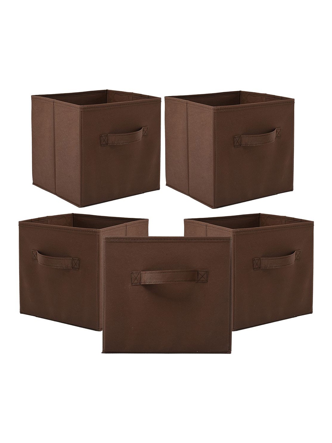 

Kuber Industries Brown 5 Pieces Drawer Organisers